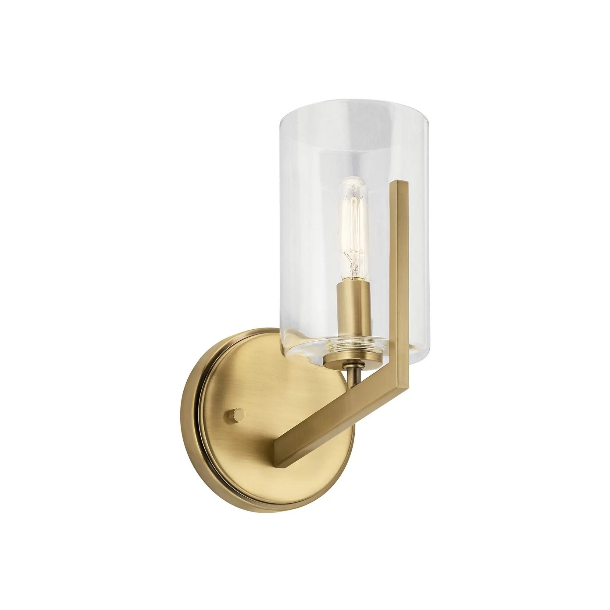 Kichler Nye 9.75 in. Wall Sconce, Brushed Natural Brass