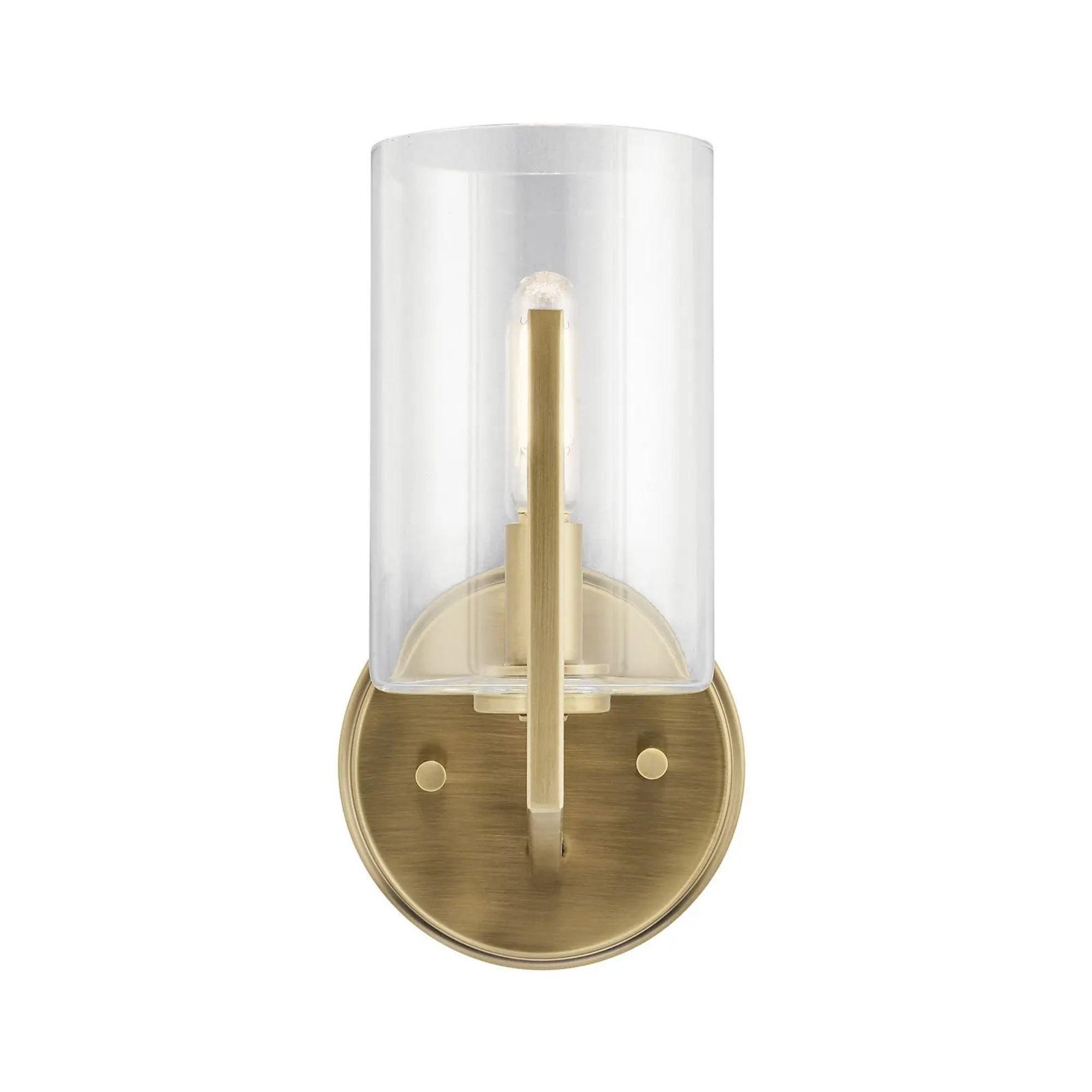 Kichler Nye 9.75 in. Wall Sconce, Brushed Natural Brass