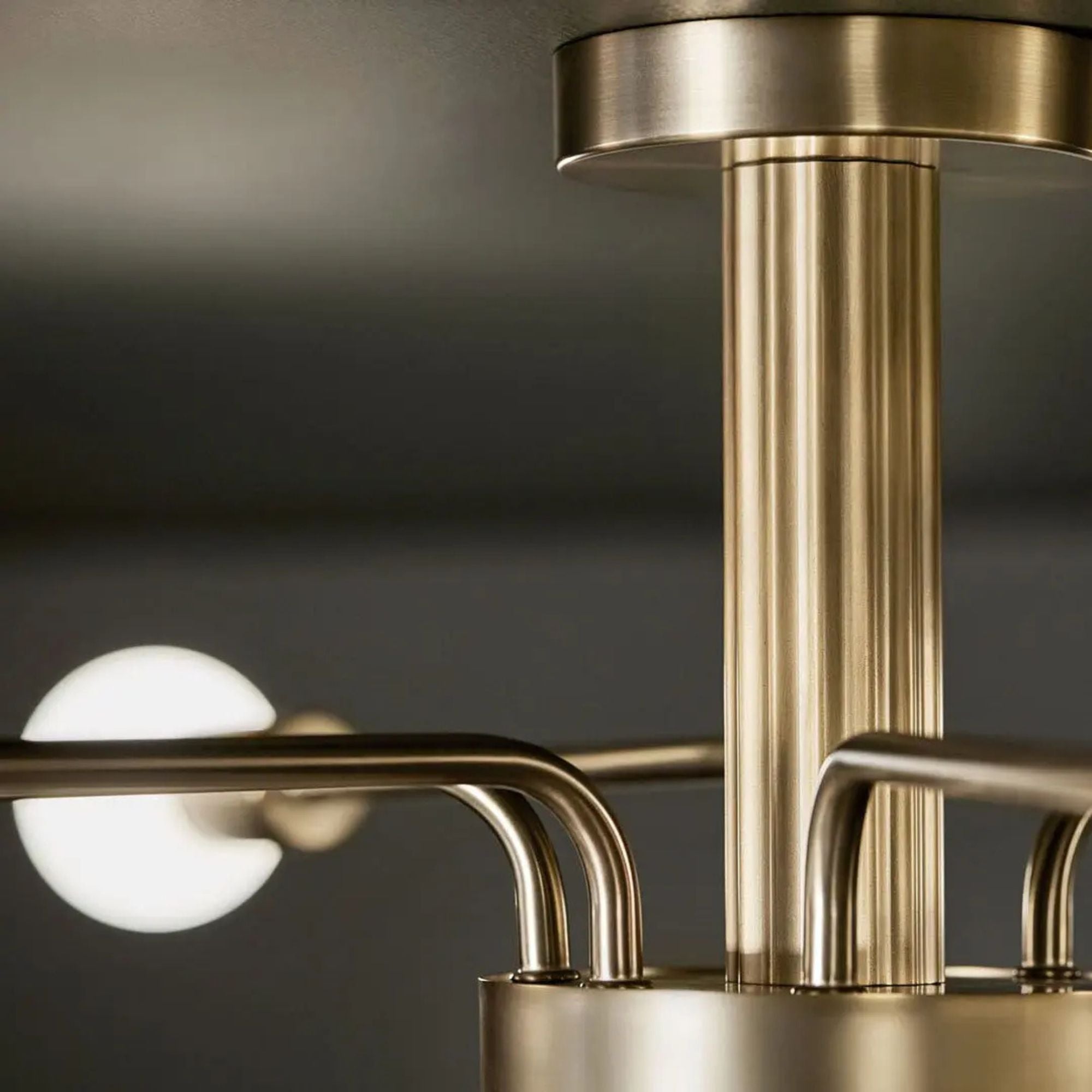 Ocala 41" 6-Light Semi-Flush Mount, Champagne Bronze Finish