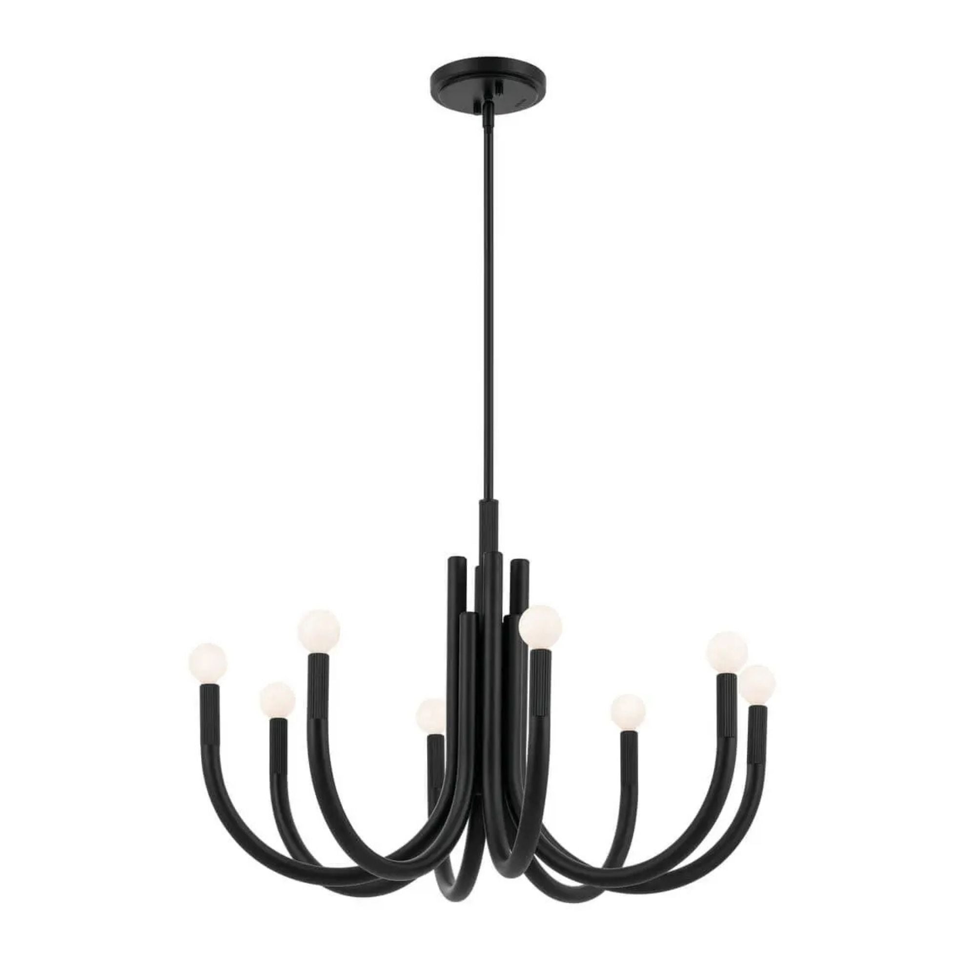 Kichler Odensa 29.25 in. 8-Light Chandelier, Black