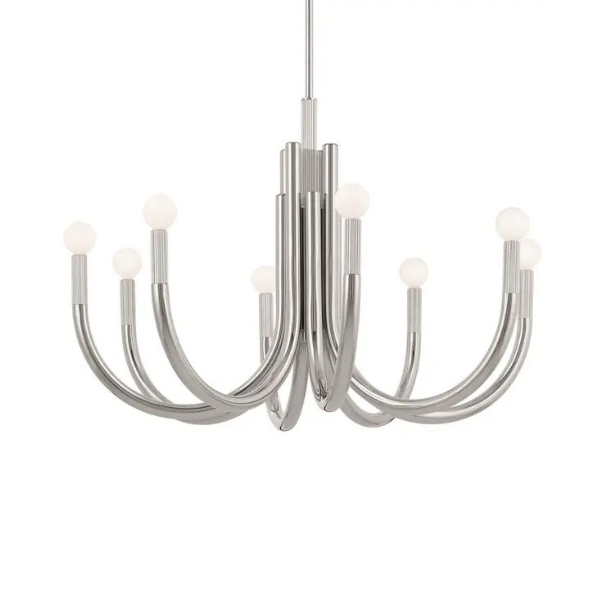 Kichler Odensa 29.25 in. 8-Light Chandelier, Polished Nickel