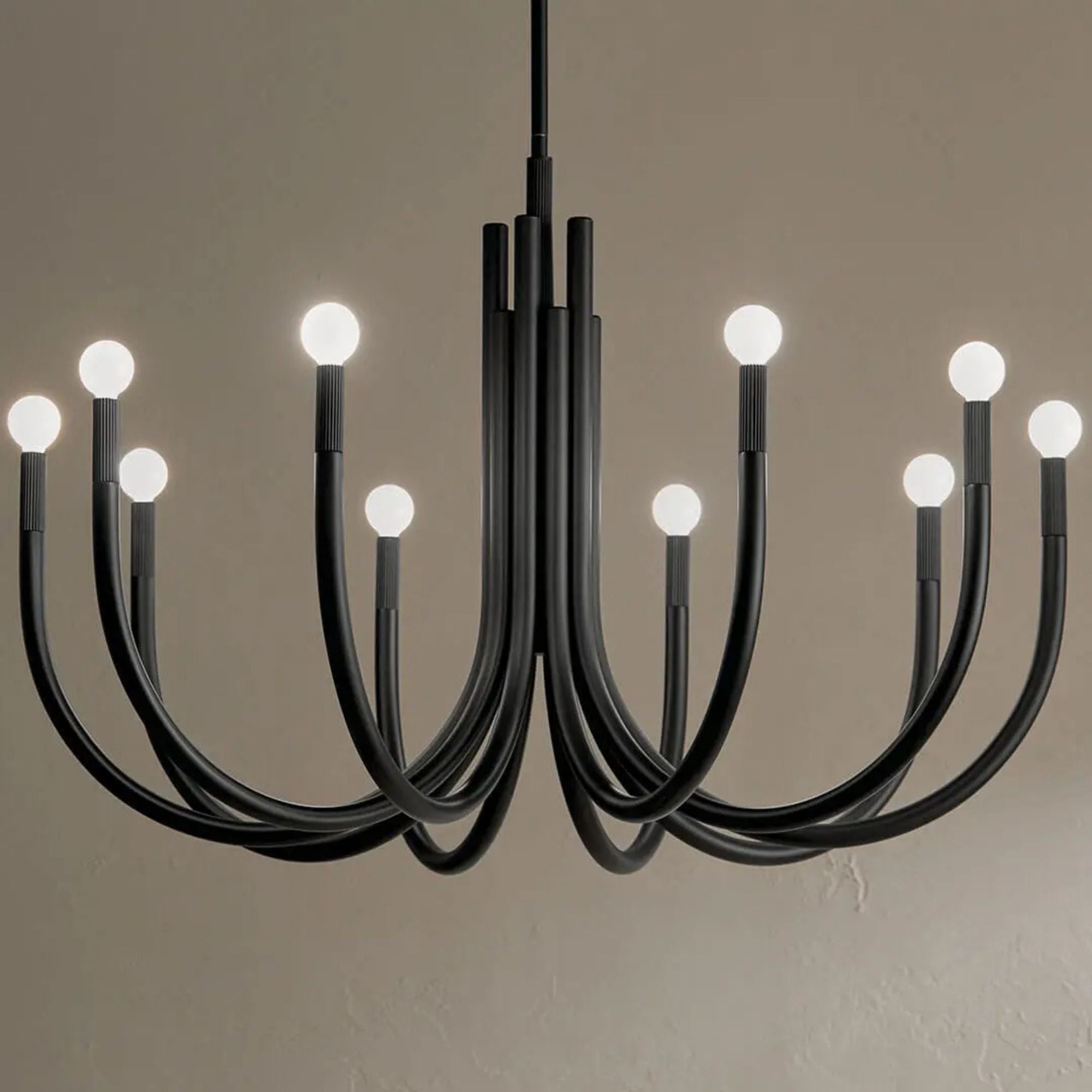 Kichler Odensa 40.25 in. 10-Light Chandelier, Black