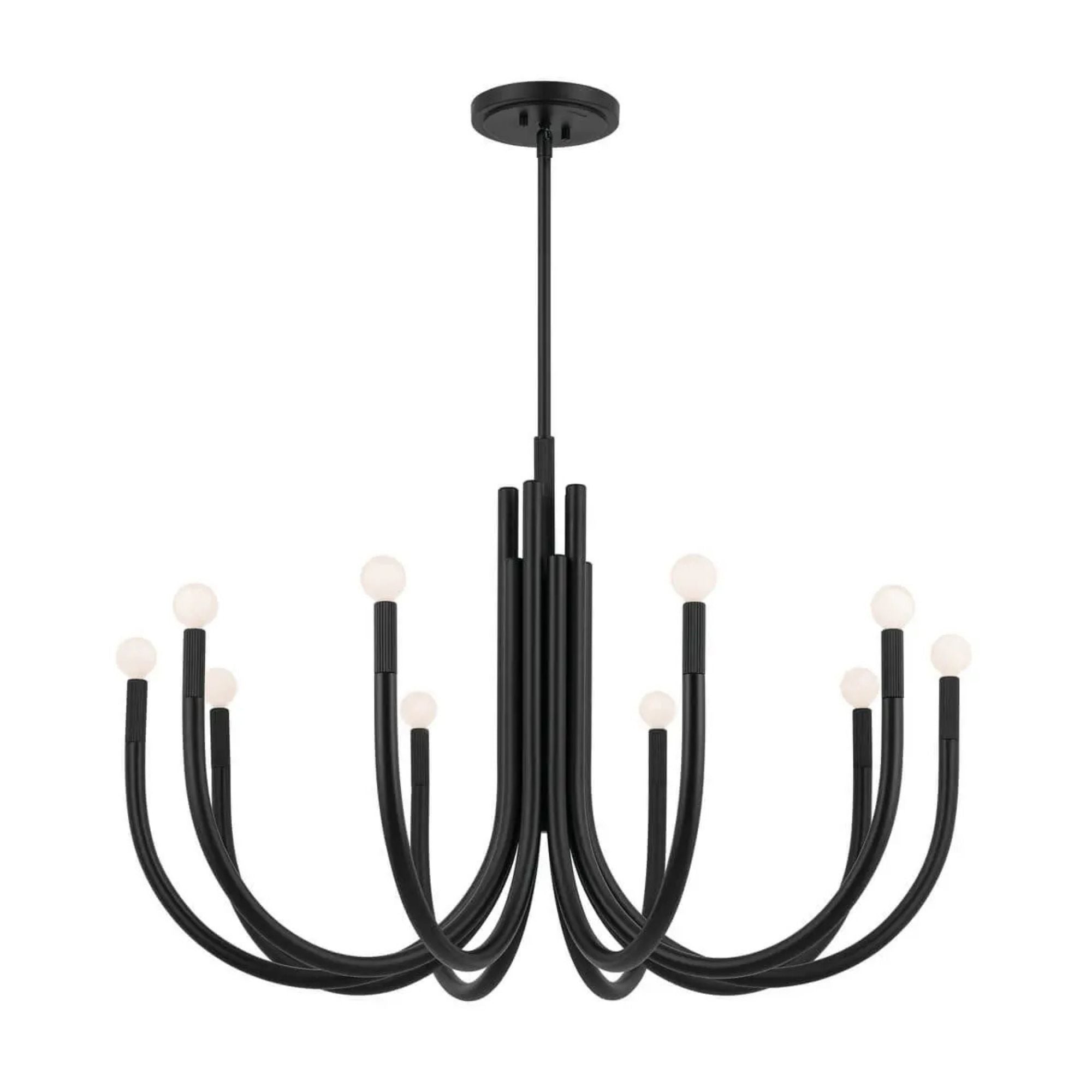 Kichler Odensa 40.25 in. 10-Light Chandelier, Black