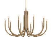 Kichler Odensa 40.25 in. 10-Light Chandelier, Champagne Bronze