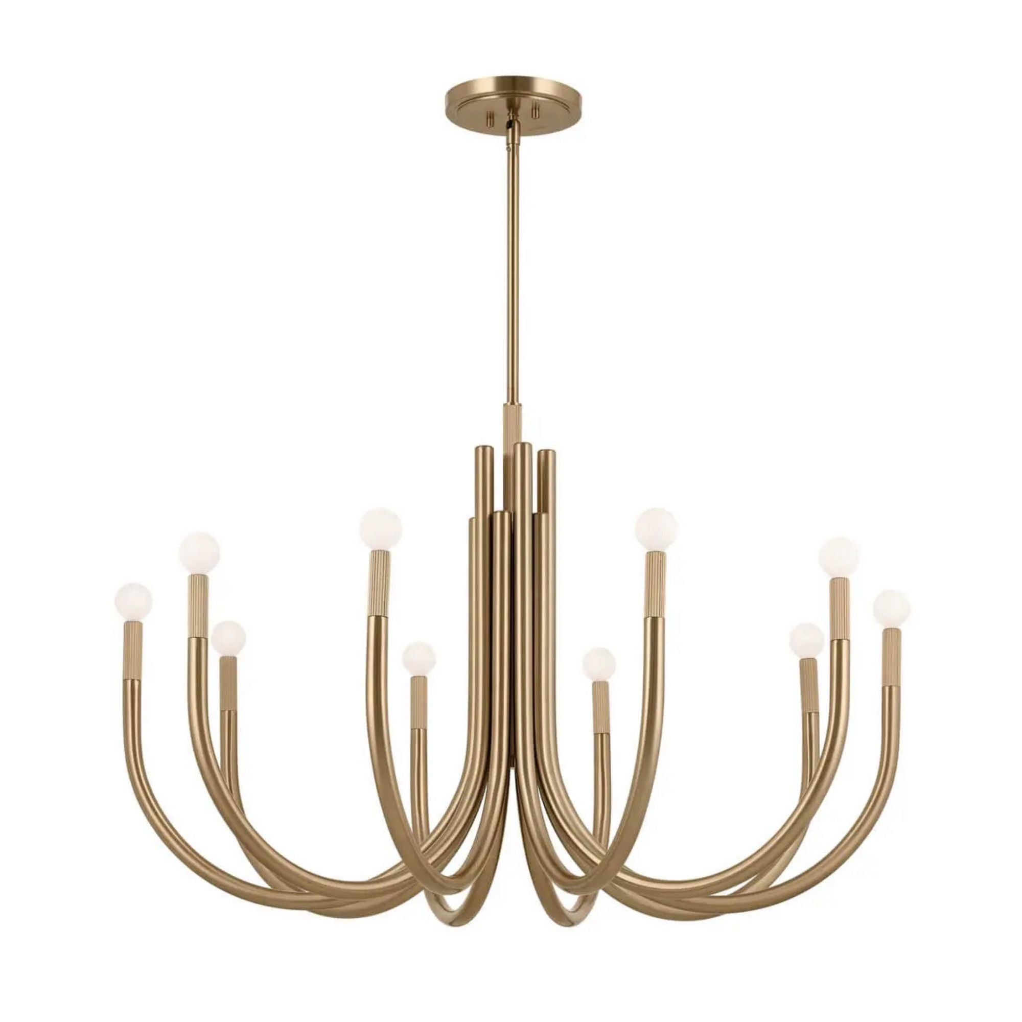 Kichler Odensa 40.25 in. 10-Light Chandelier, Champagne Bronze