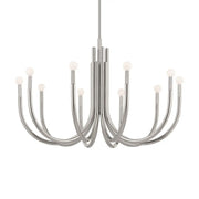 Kichler Odensa 40.25 in. 10-Light Chandelier, Polished Nickel