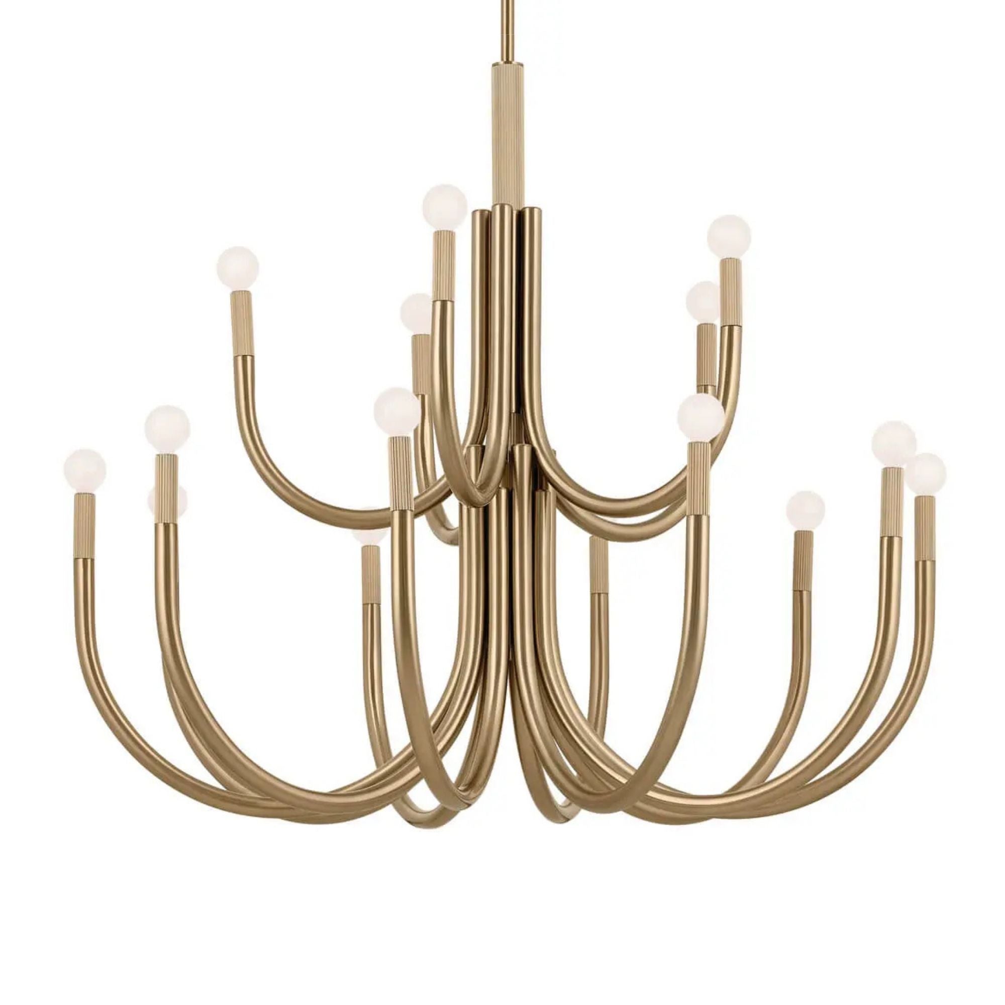 Kichler Odensa 40 in. 15-Light Chandelier, Champagne Bronze
