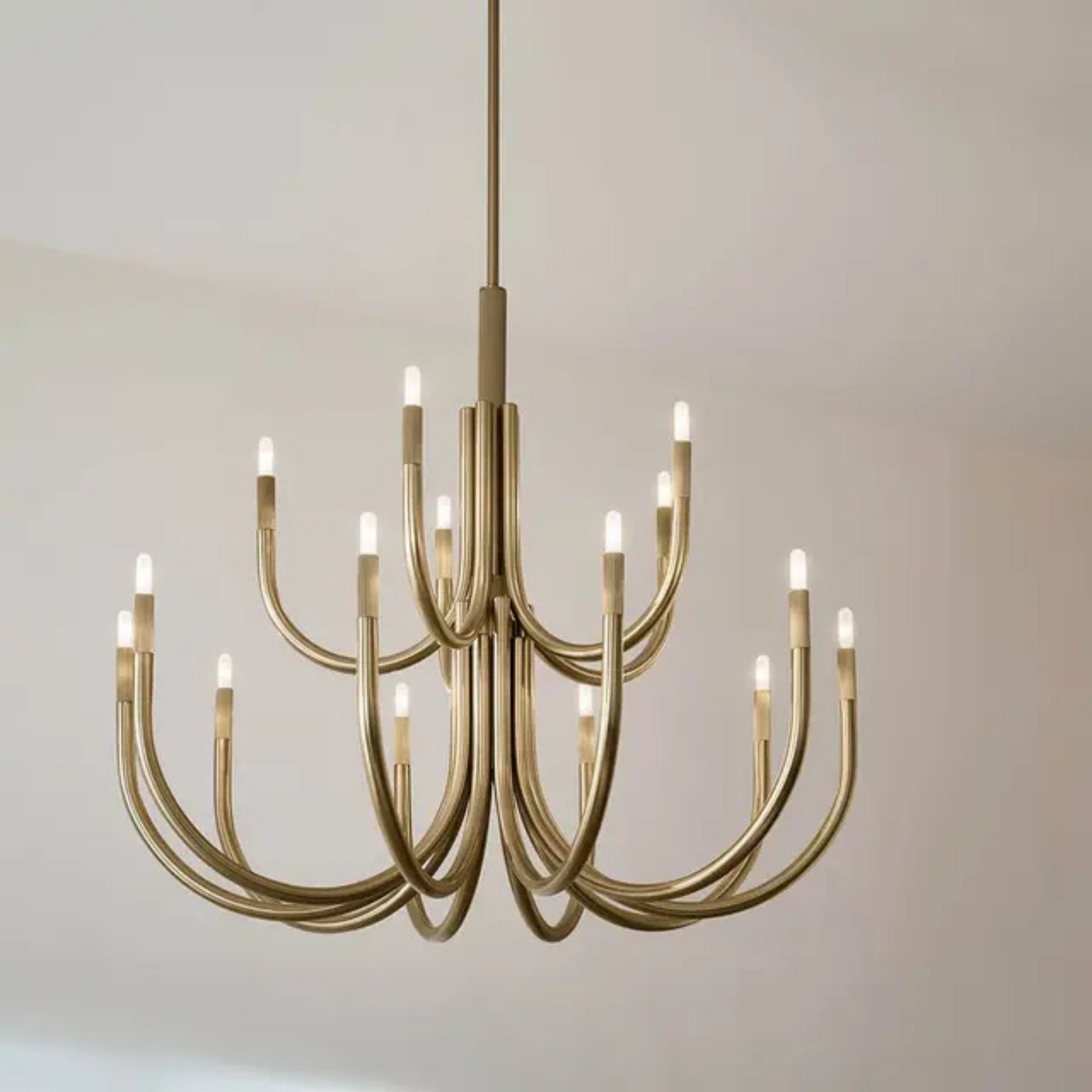 Kichler Odensa 40 in. 15-Light Chandelier, Champagne Bronze