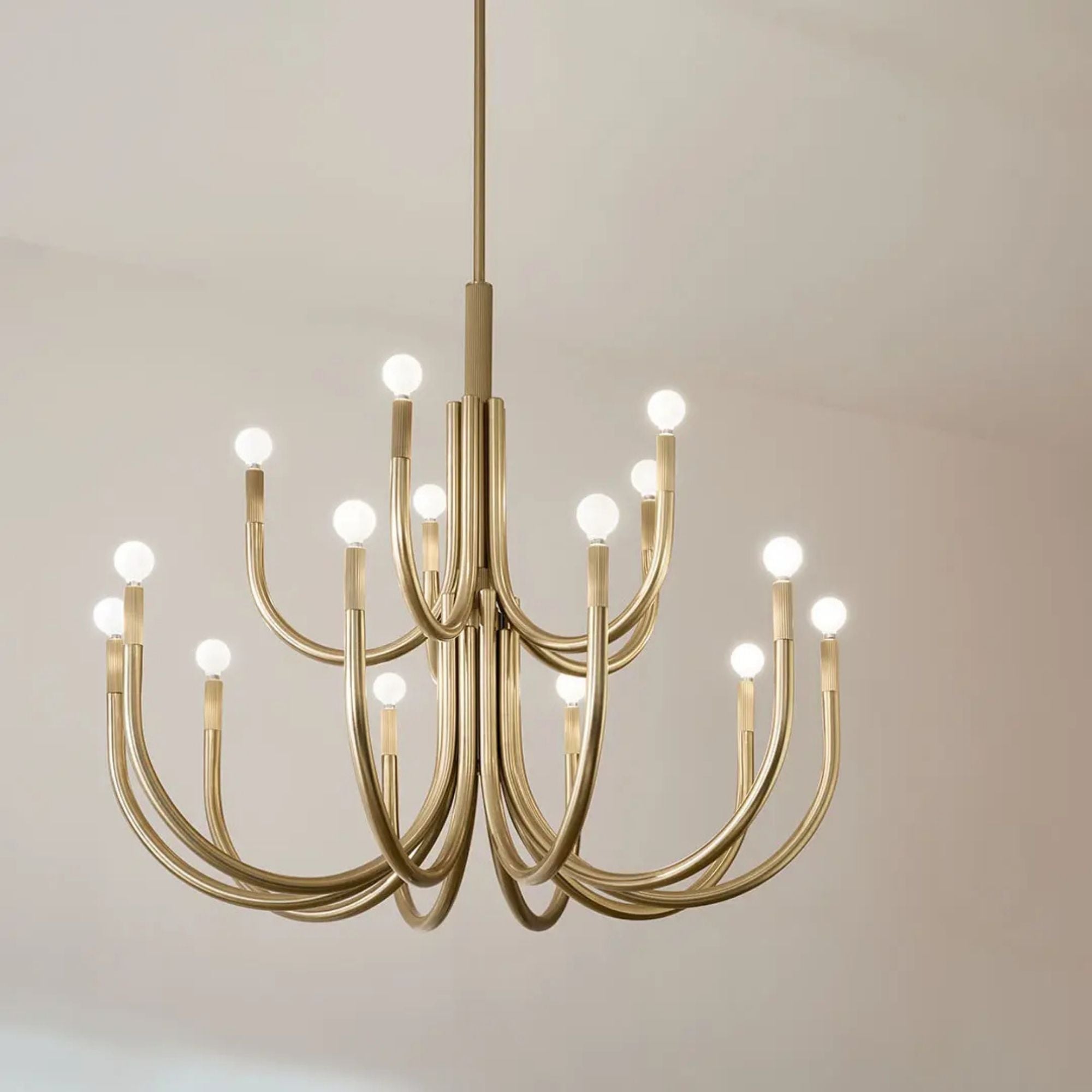 Kichler Odensa 40 in. 15-Light Chandelier, Champagne Bronze