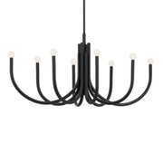 Kichler Odensa 46 in. 8-Light Oval Chandelier, Black