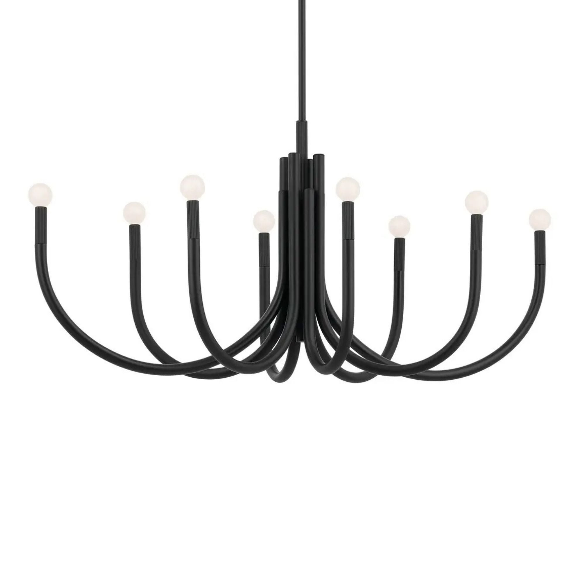 Kichler Odensa 46 in. 8-Light Oval Chandelier, Black