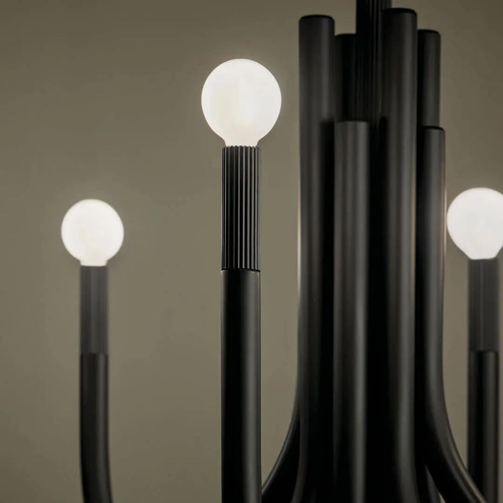 Kichler Odensa 46 in. 8-Light Oval Chandelier, Black