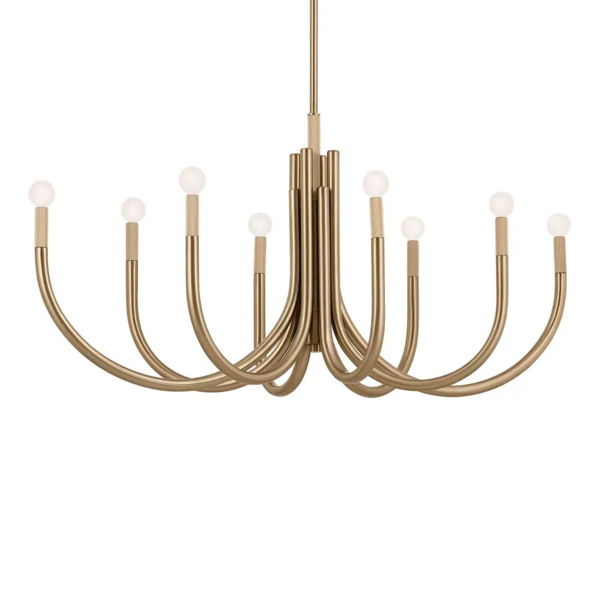 Kichler Odensa 46 in. 8-Light Oval Chandelier, Champagne Bronze