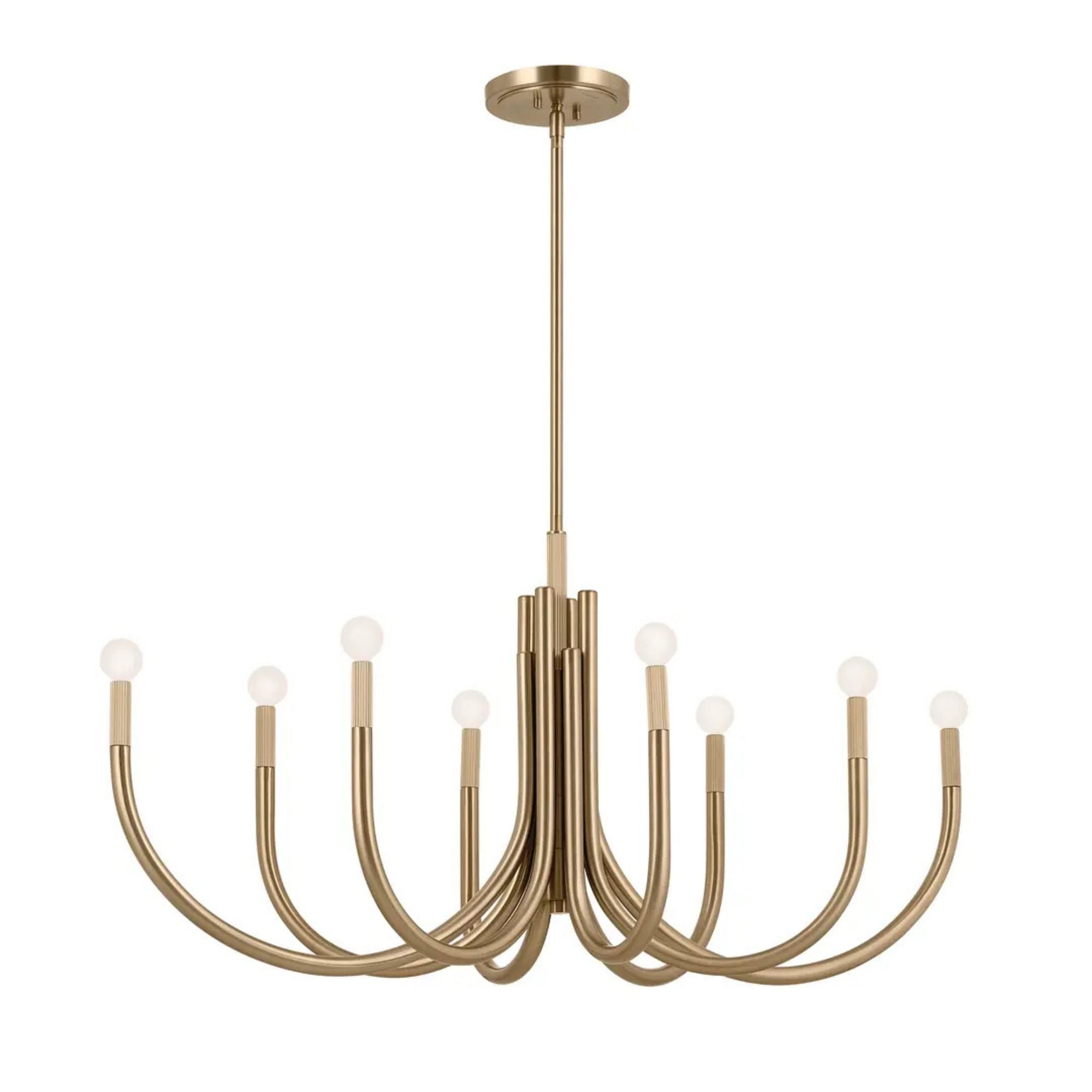 Kichler Odensa 46 in. 8-Light Oval Chandelier, Champagne Bronze