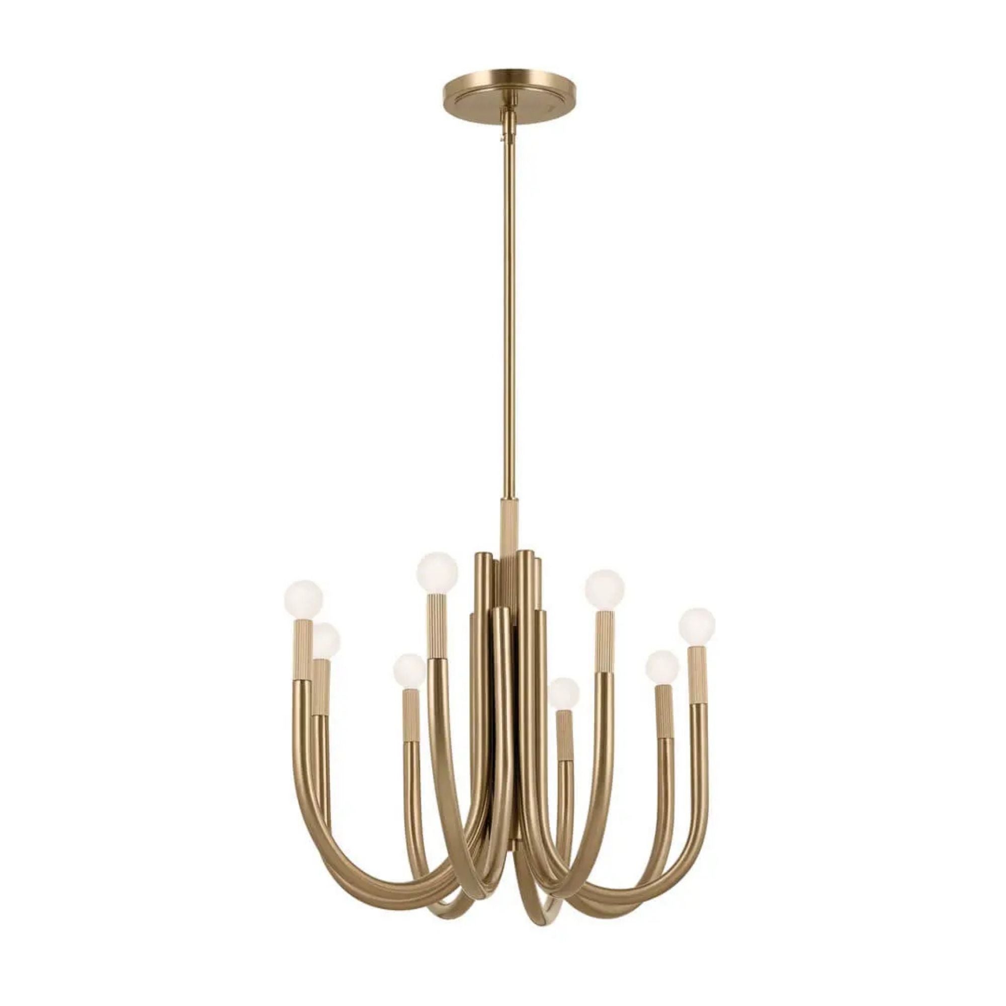 Kichler Odensa 46 in. 8-Light Oval Chandelier, Champagne Bronze
