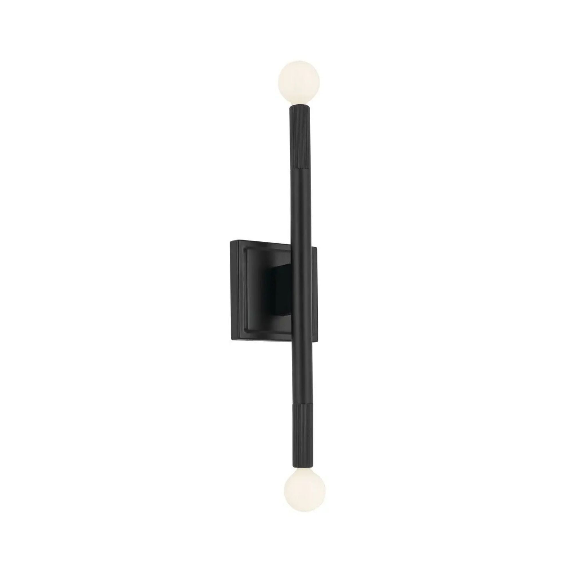 Kichler Odensa 17 in. 2-Light Wall Sconce, Black