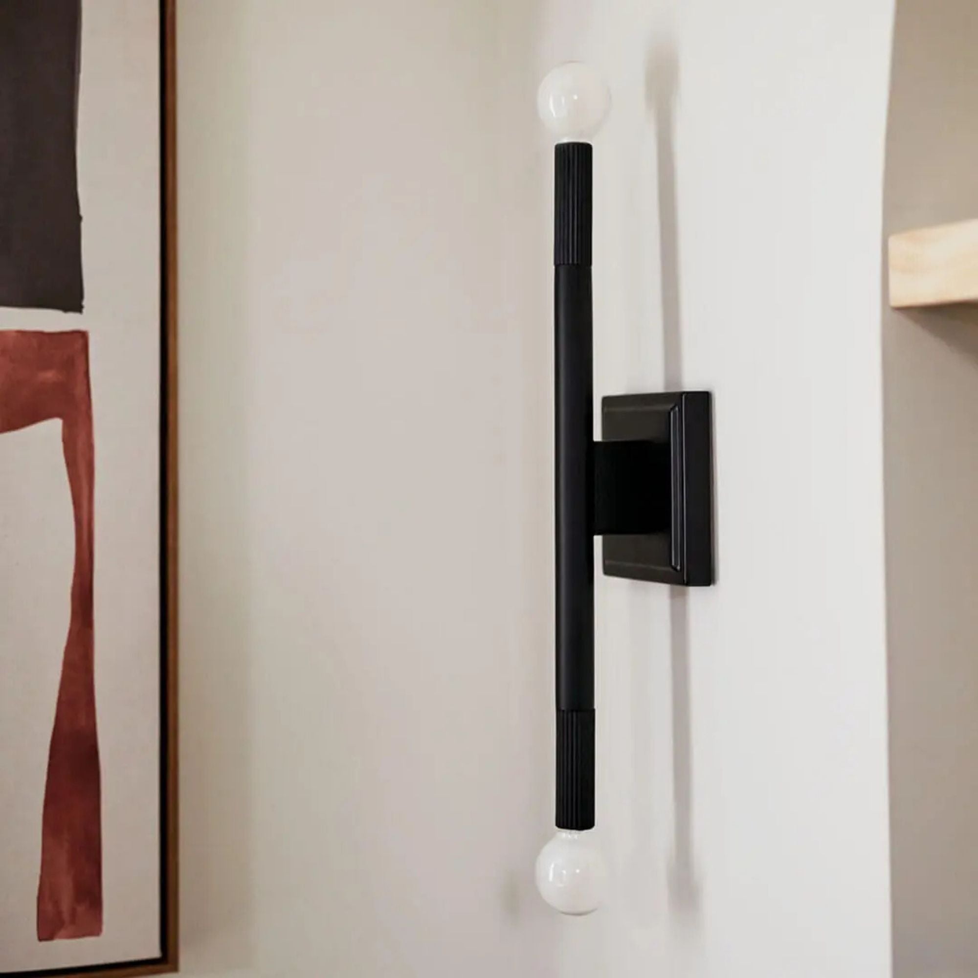 Kichler Odensa 17 in. 2-Light Wall Sconce, Black