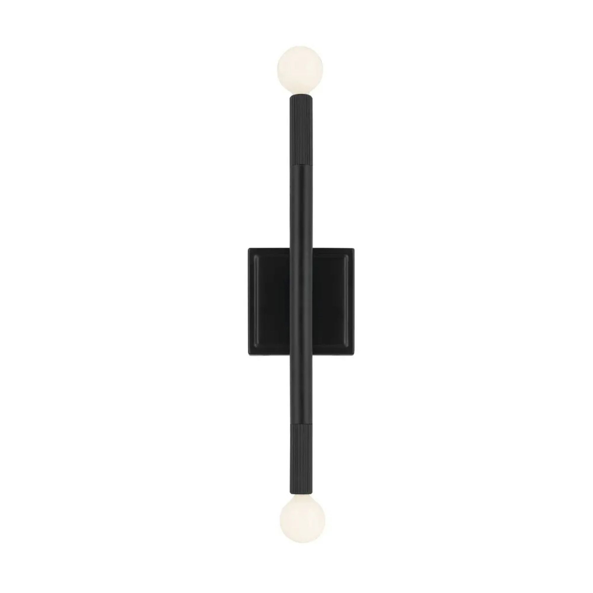 Kichler Odensa 17 in. 2-Light Wall Sconce, Black