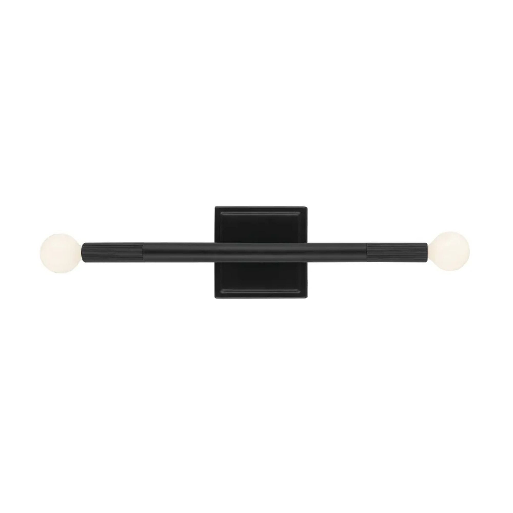 Kichler Odensa 17 in. 2-Light Wall Sconce, Black