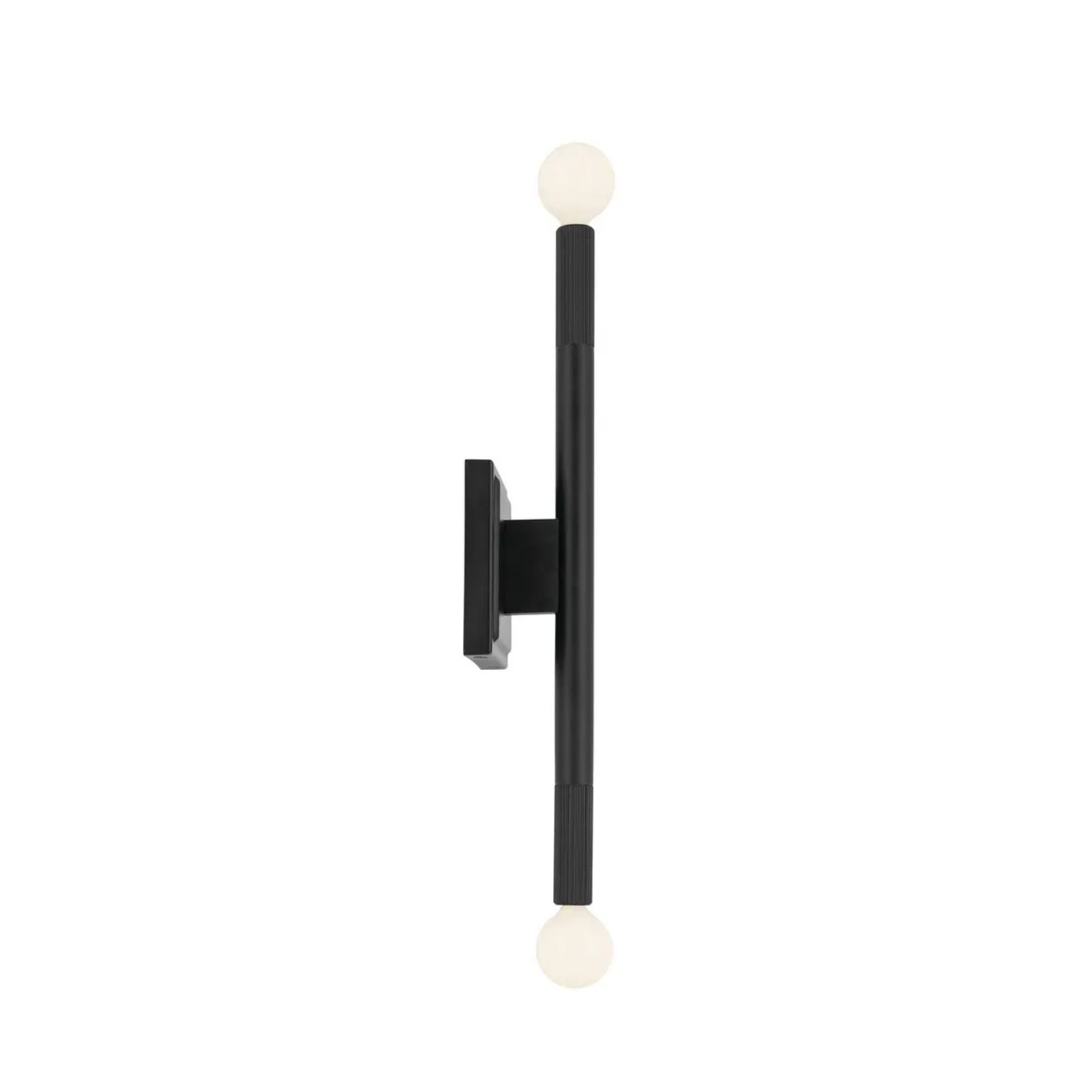 Kichler Odensa 17 in. 2-Light Wall Sconce, Black