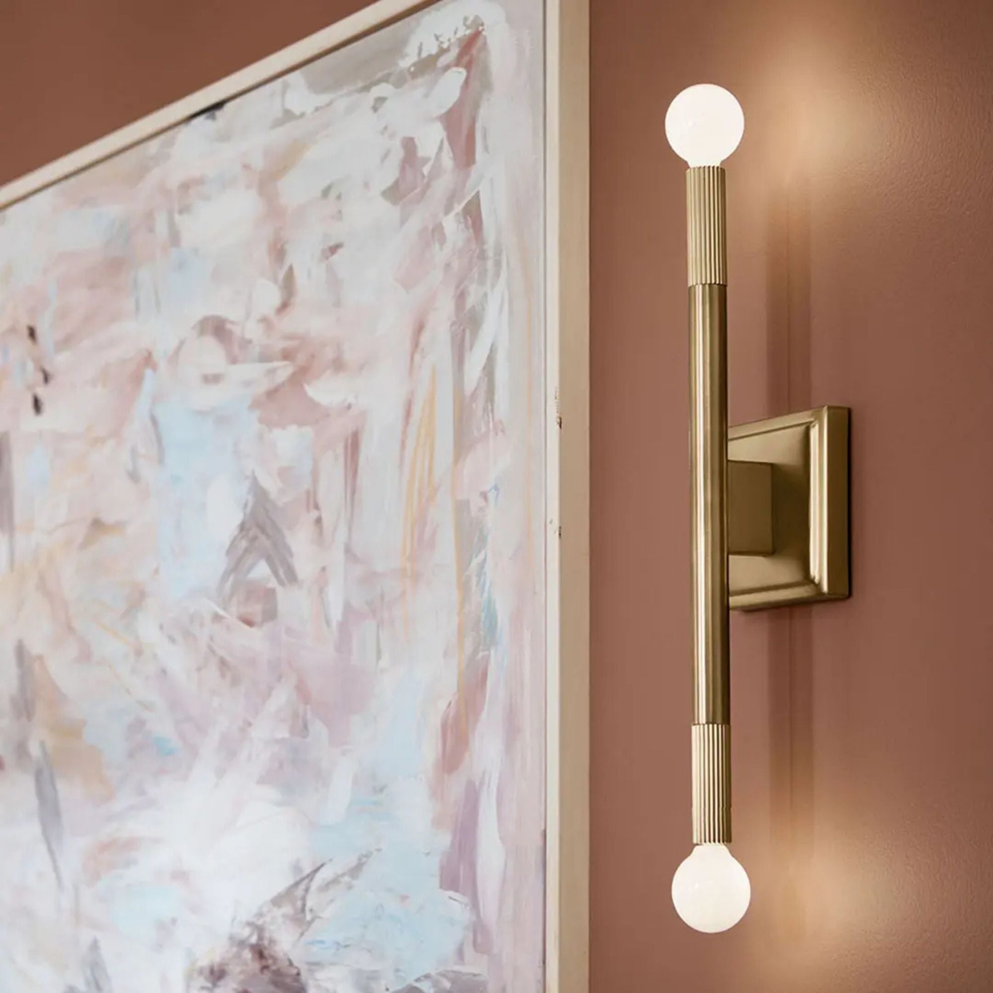 Kichler Odensa 17 in. 2-Light Wall Sconce, Champagne Bronze