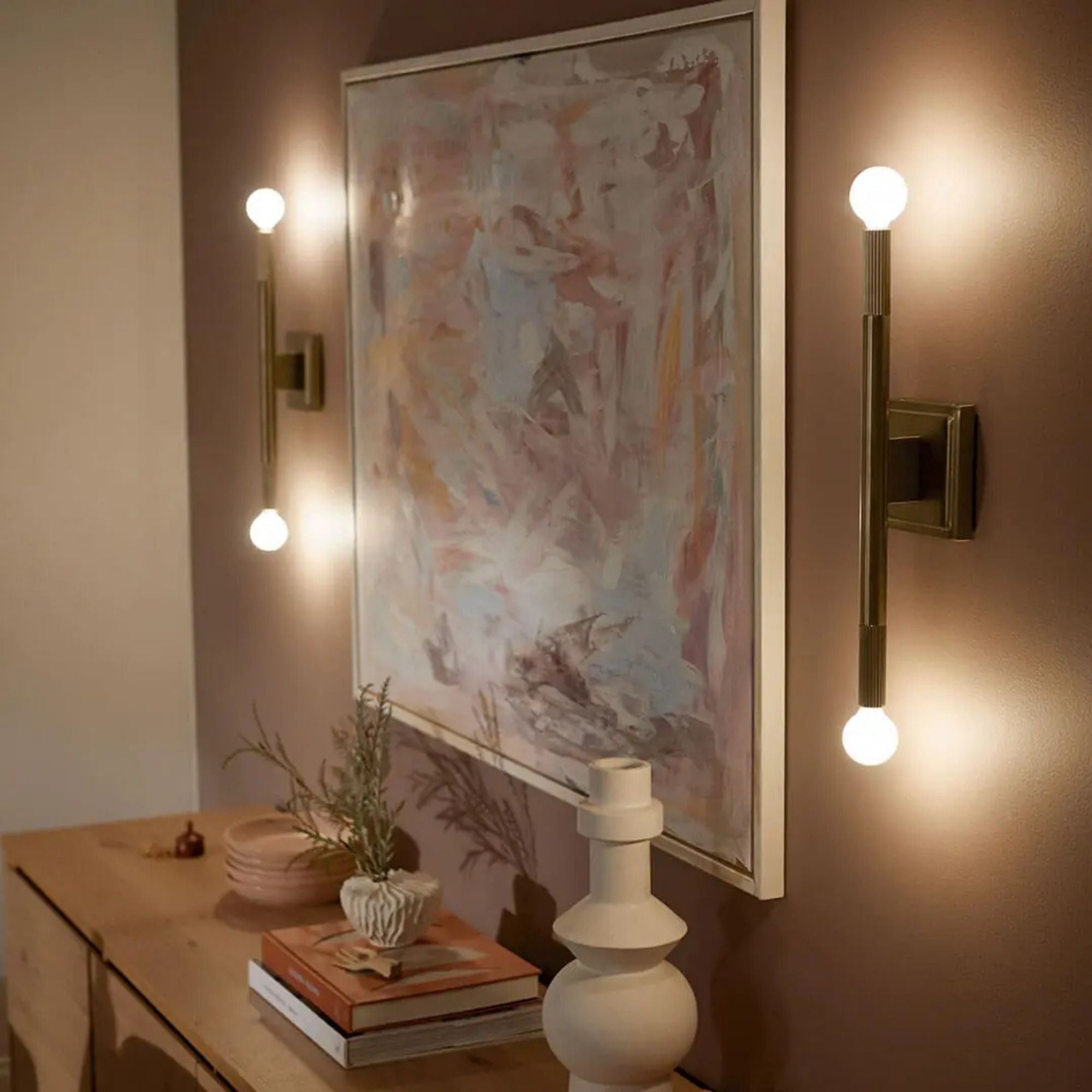 Kichler Odensa 17 in. 2-Light Wall Sconce, Champagne Bronze