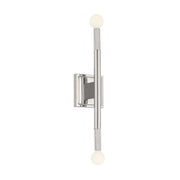 Kichler Odensa 17 in. 2-Light Wall Sconce, Polished Nickel