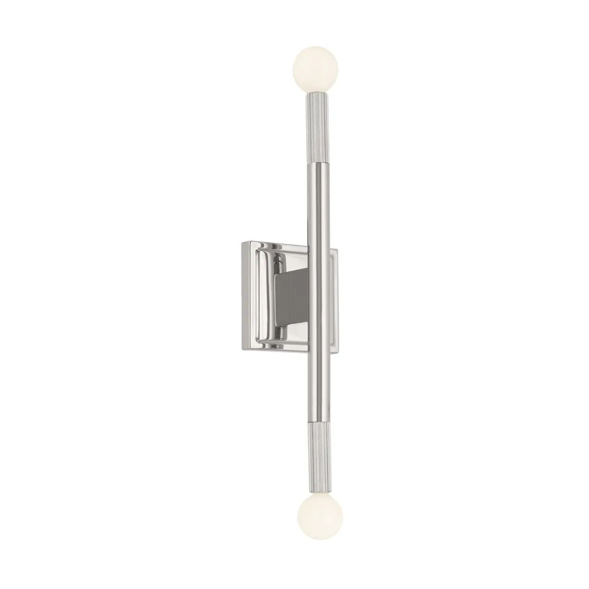 Kichler Odensa 17 in. 2-Light Wall Sconce, Polished Nickel