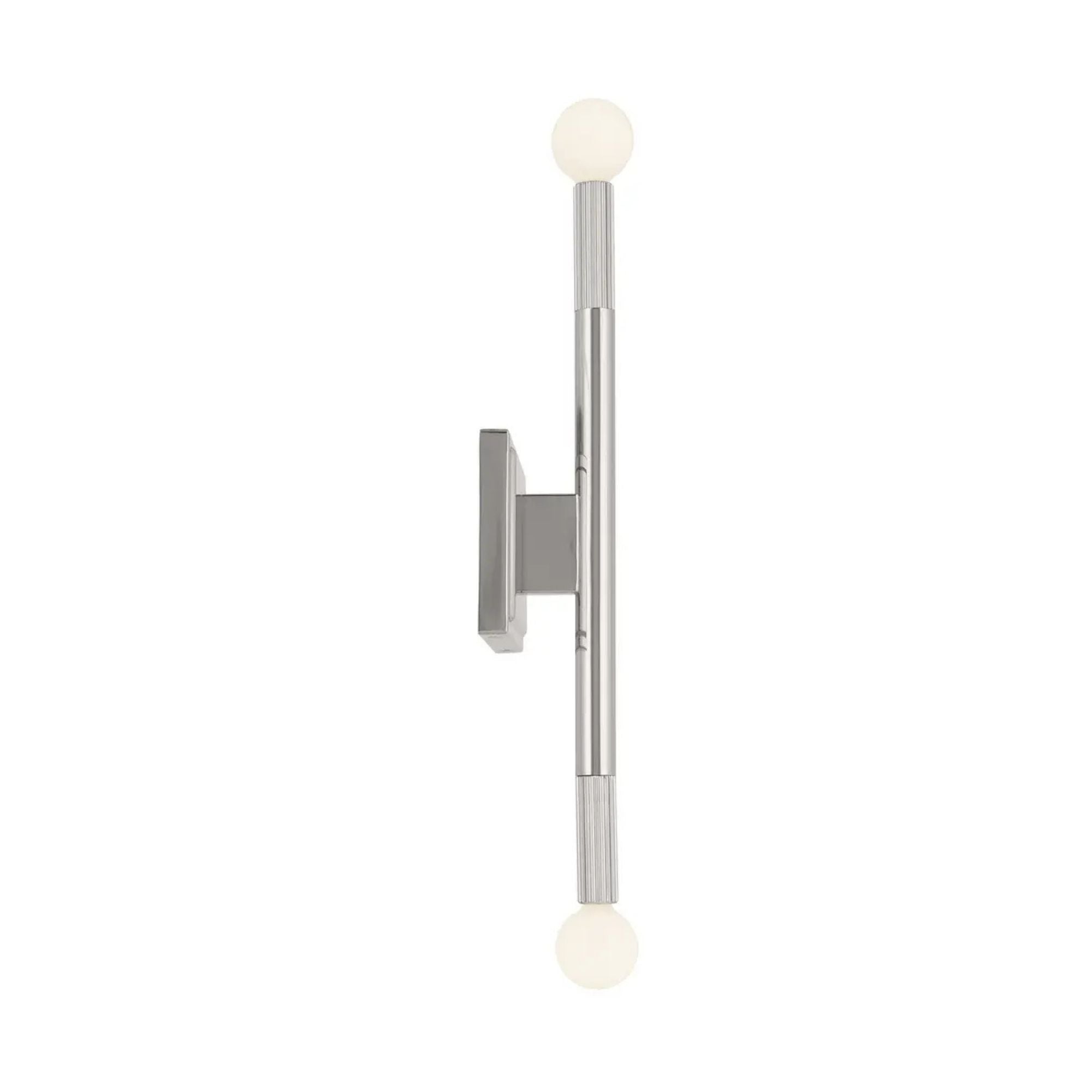 Kichler Odensa 17 in. 2-Light Wall Sconce, Polished Nickel