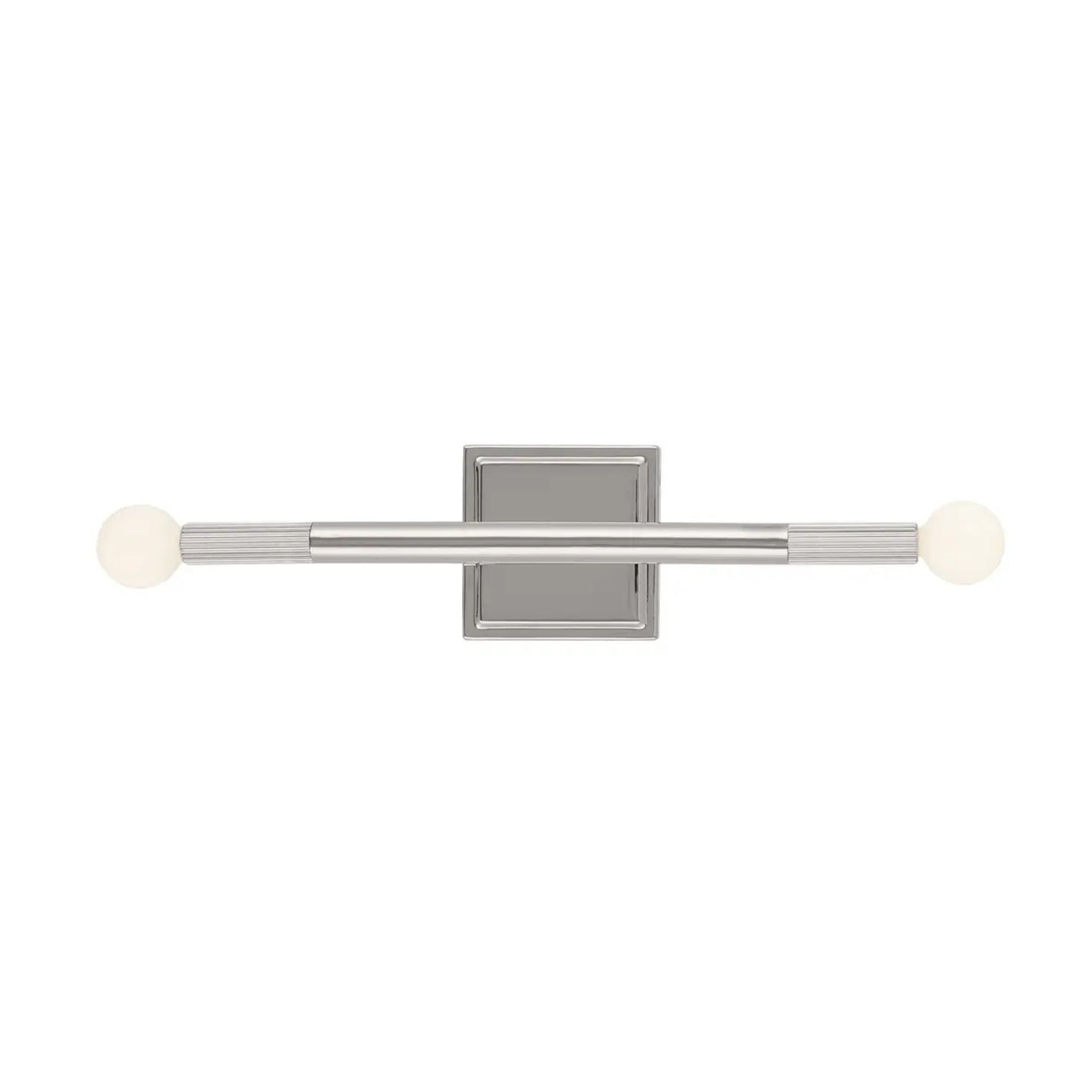 Kichler Odensa 17 in. 2-Light Wall Sconce, Polished Nickel