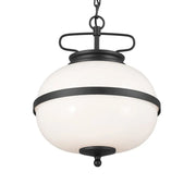 Kichler Opal 15.25 in. 2-Light Pendant, Textured Black