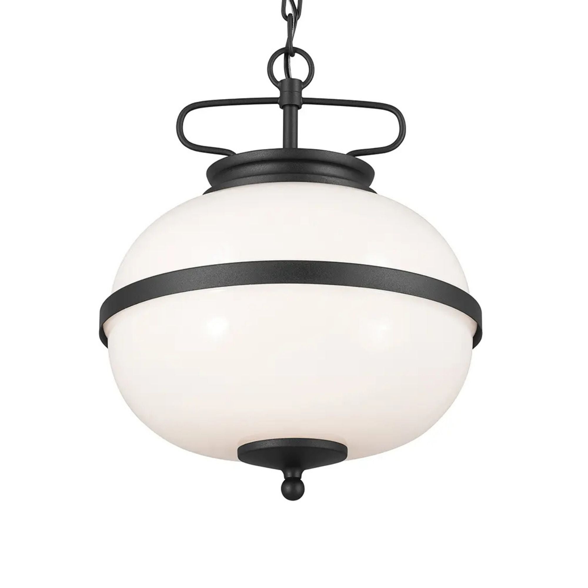 Kichler Opal 15.25 in. 2-Light Pendant, Textured Black