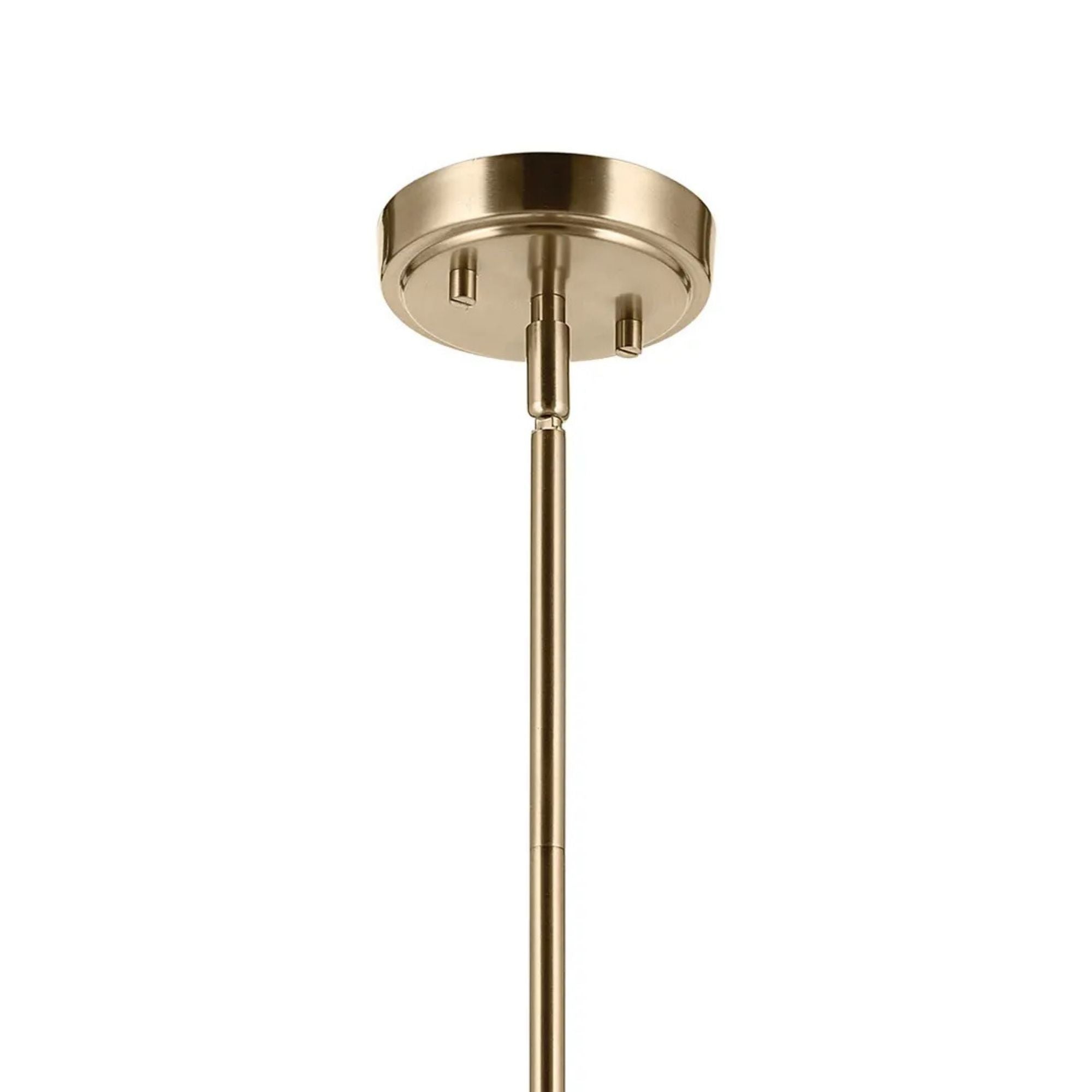 Kichler Ophira 22 in. Pendant Light, Champagne Bronze with Jute Hourglass Shade