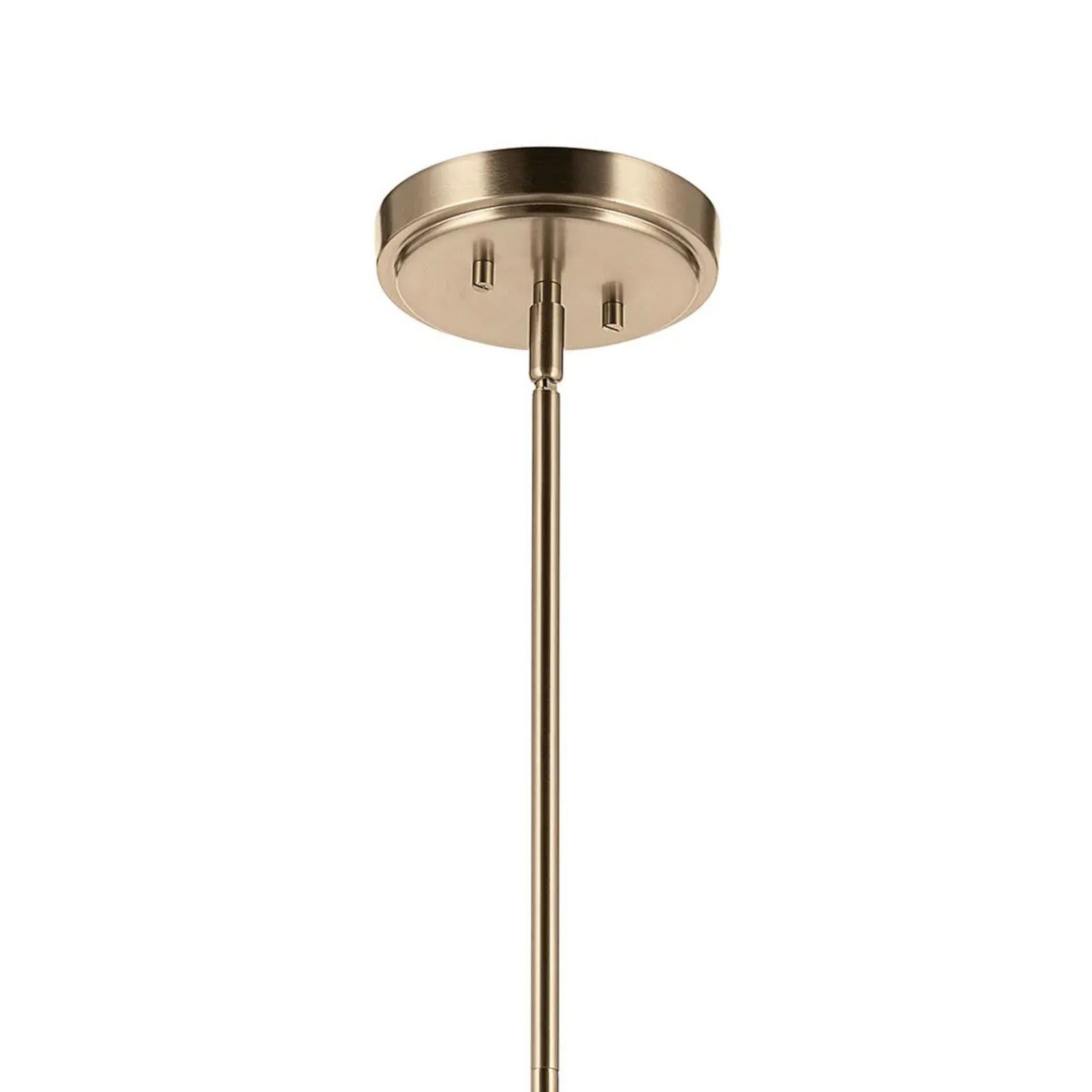 Kichler Ophira 28 in. 4-Light Pendant, Champagne Bronze with Jute Hourglass Shade