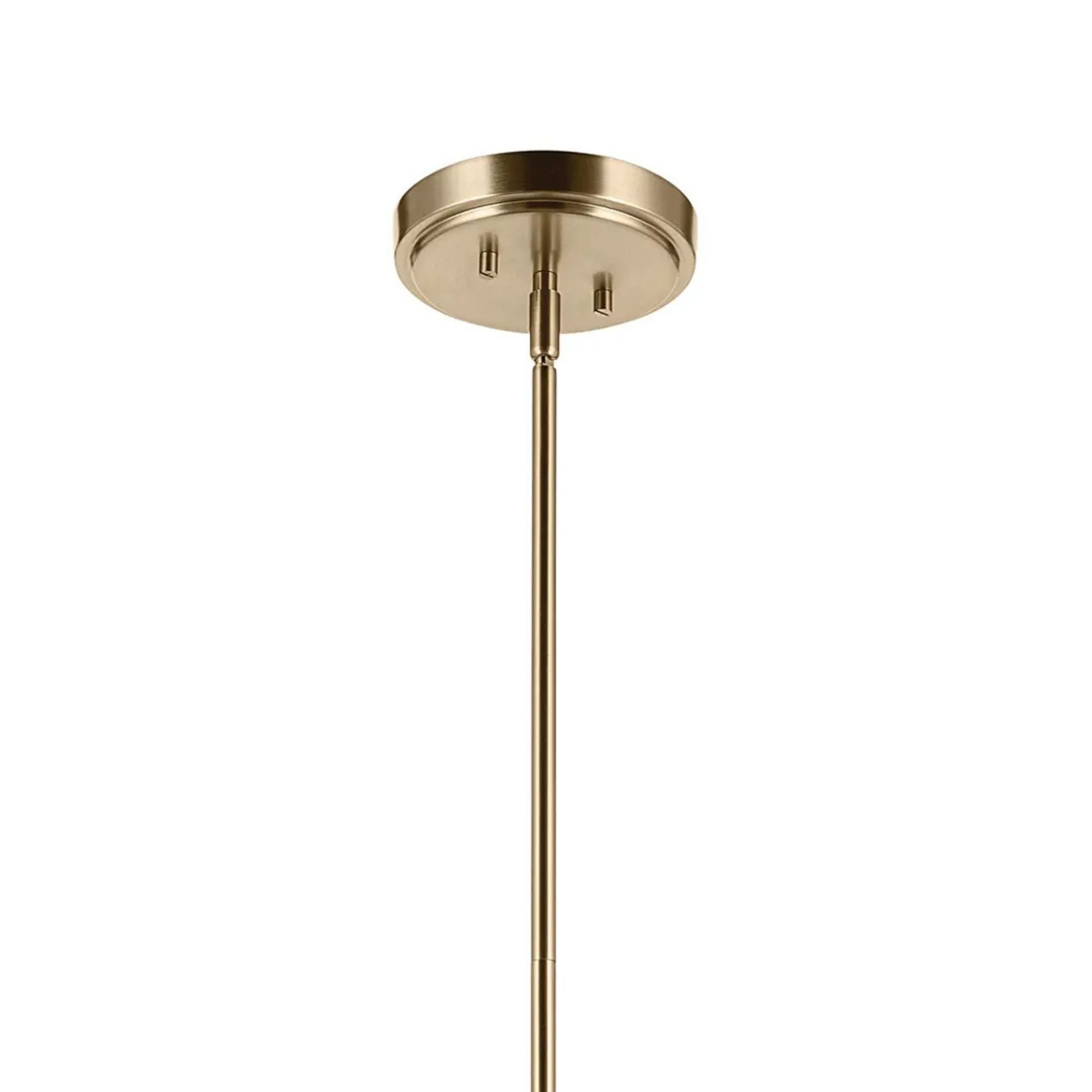 Kichler Ophira 36 in. 4-Light Pendant, Champagne Bronze with Jute Hourglass Shade