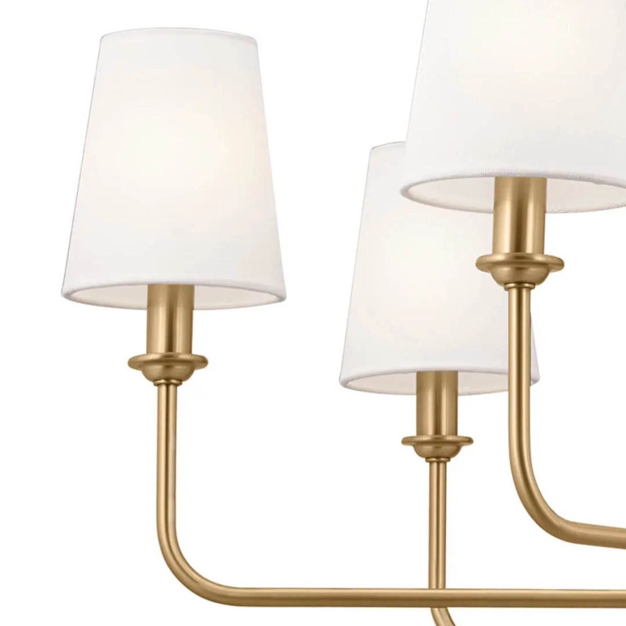 Kichler Lighting - Pallas 43" 8-Light Chandelier, Brushed Natural Brass Finish | Bees Lighting