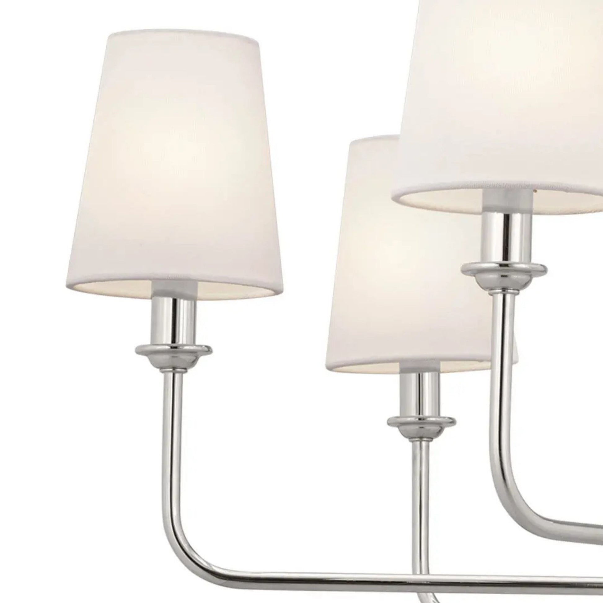 Kichler Lighting - Pallas 43" 8-Light Chandelier, Polished Nickel Finish | Bees Lighting