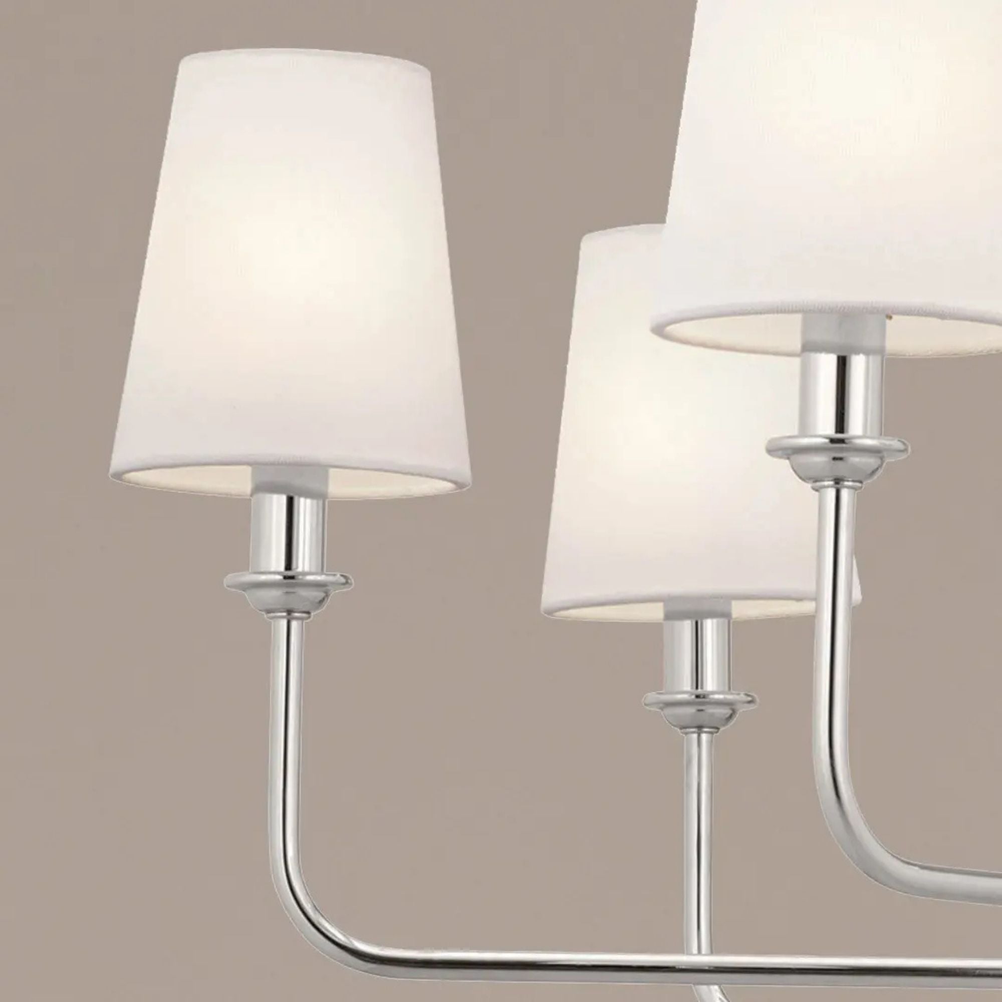 Kichler Lighting - Pallas 43" 8-Light Chandelier, Polished Nickel Finish | Bees Lighting