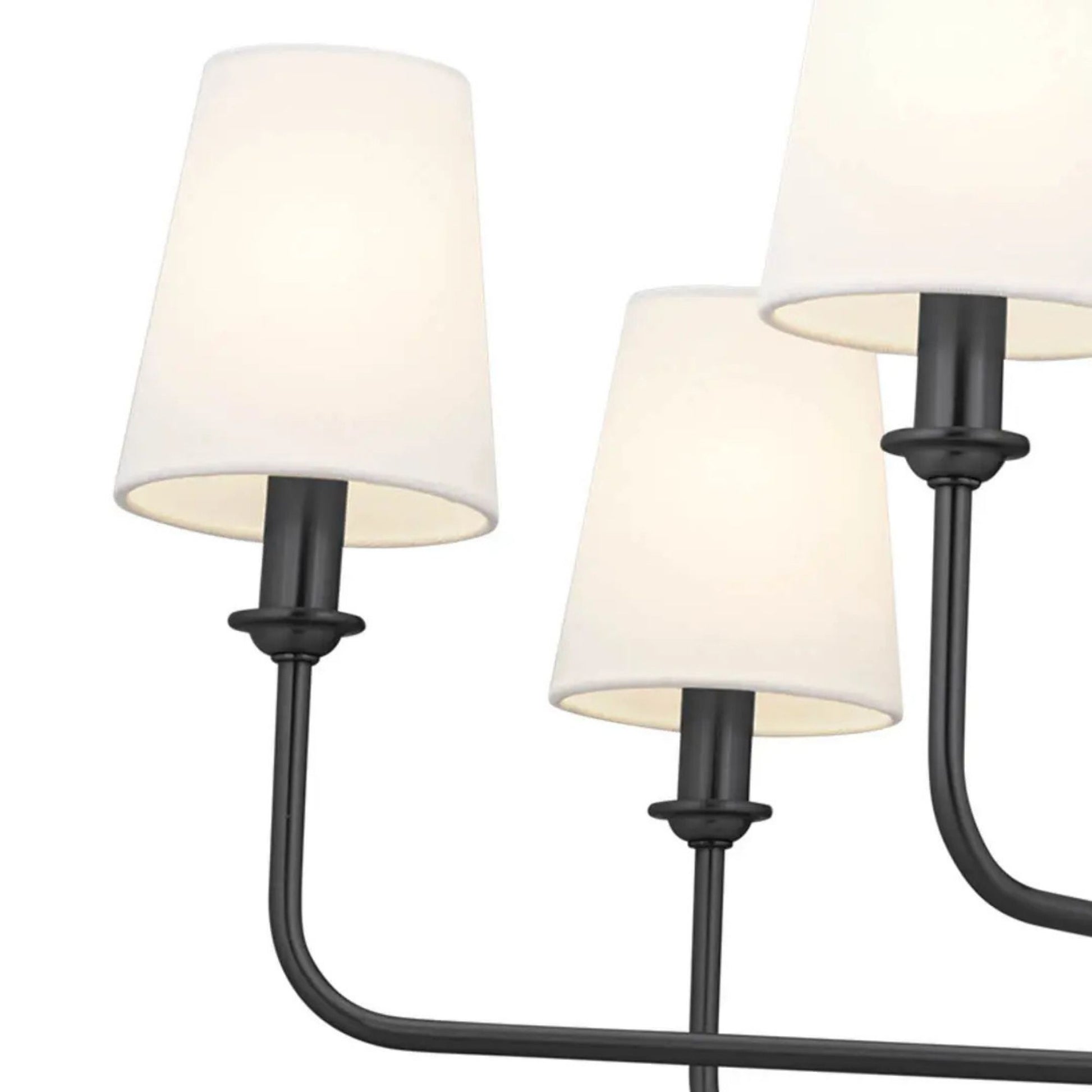 Kichler Lighting - Pallas 43" 12-Light Chandelier, Black Finish | Bees Lighting