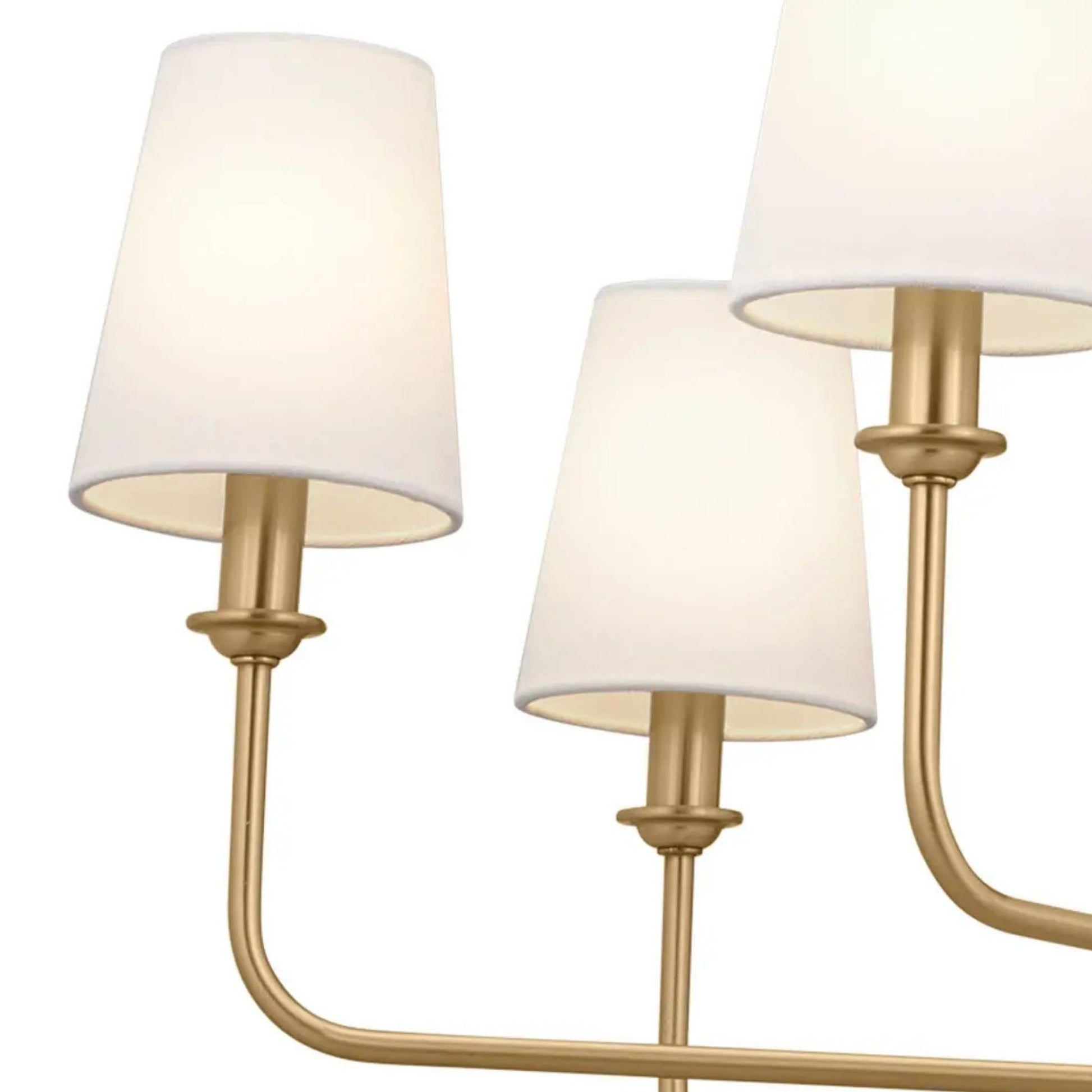 Kichler Lighting - Pallas 43" 12-Light Chandelier, Brushed Natural Brass Finish | Bees Lighting