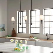 Kichler Lighting - Pallas 48" 3-Light Linear Chandelier, Black Finish | Bees Lighting