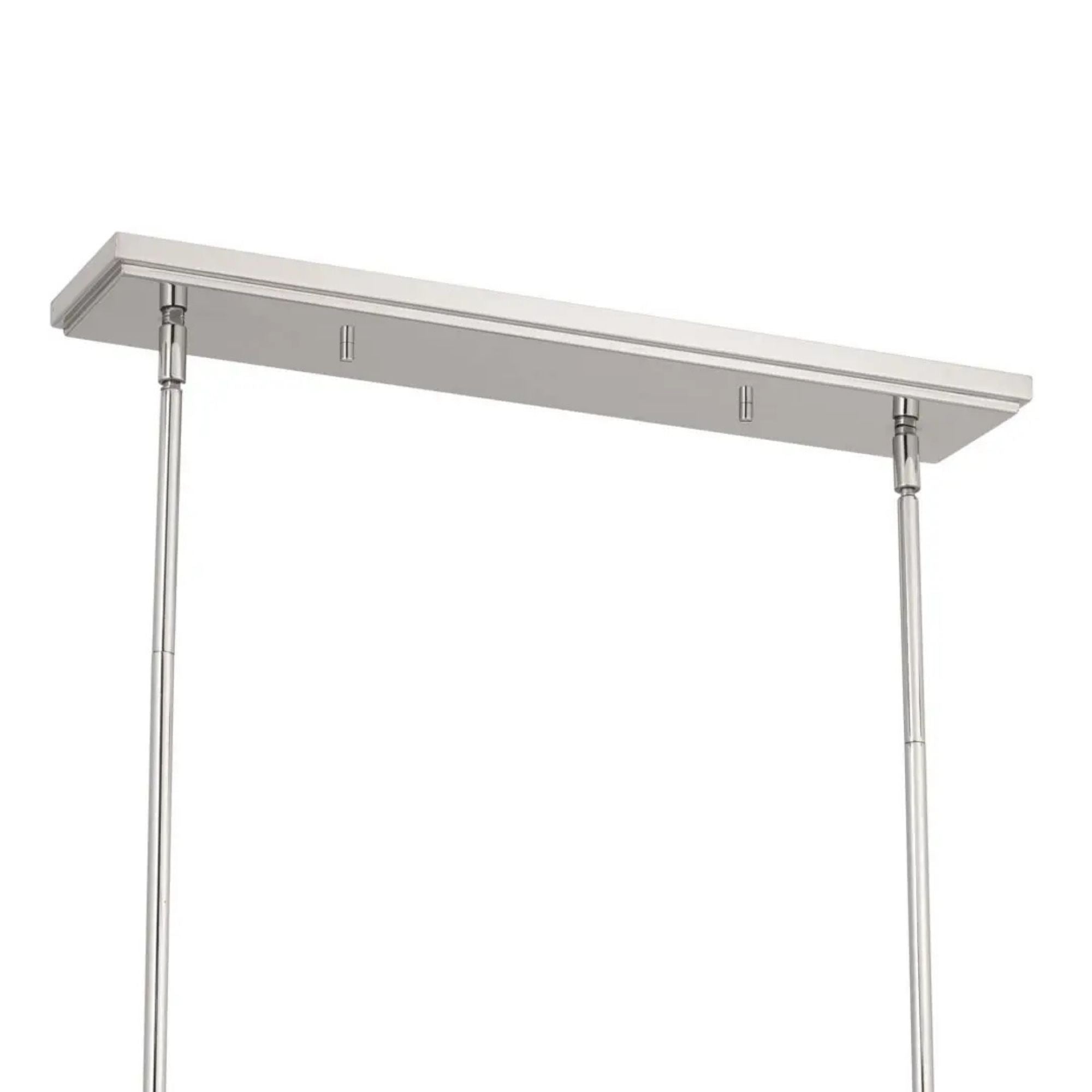 Kichler Lighting - Pallas 48" 3-Light Linear Chandelier, Polished Nickel Finish | Bees Lighting