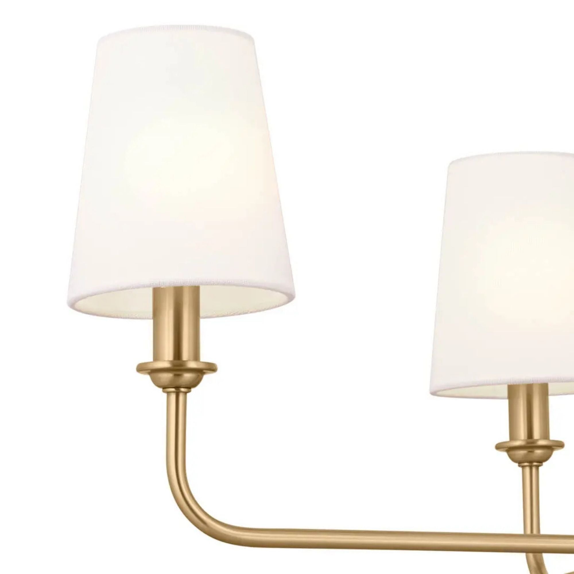 Kichler Lighting - Pallas 25" 4-Light Chandelier, Brushed Natural Brass Finish | Bees Lighting