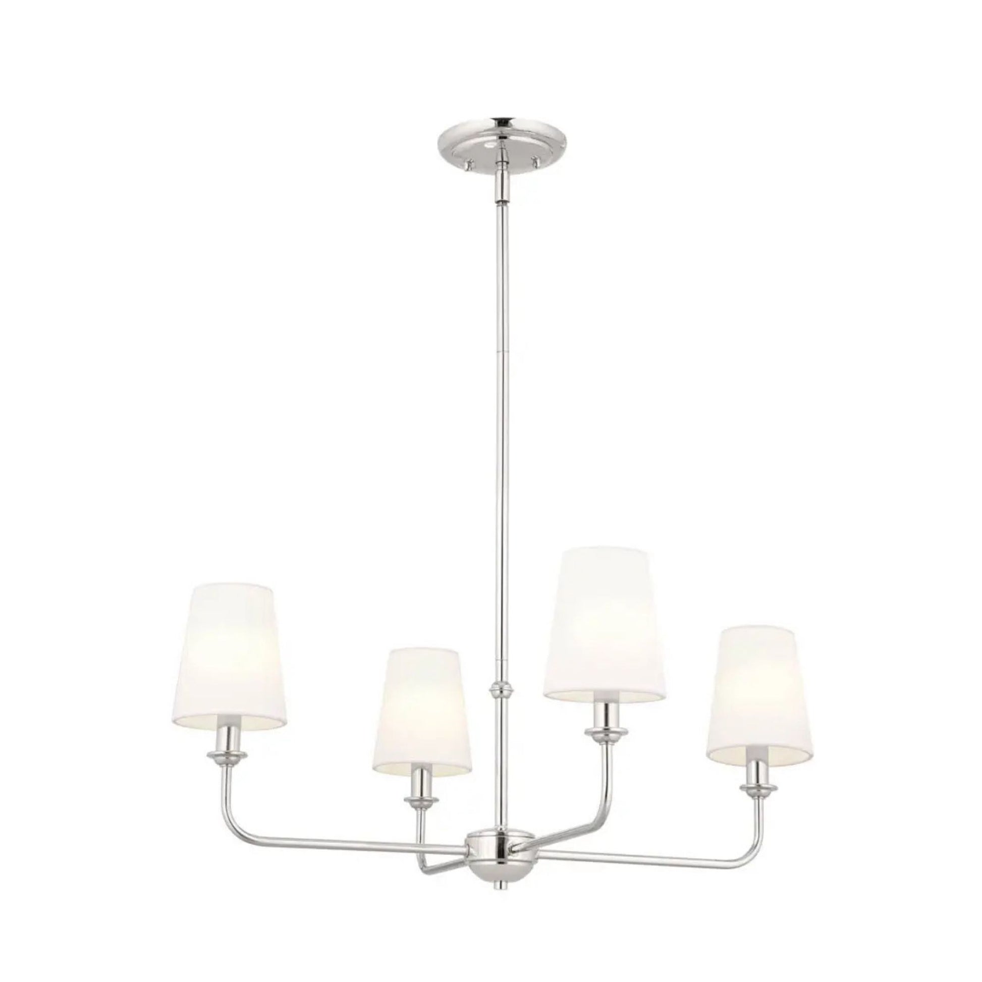 Kichler Lighting - Pallas 25" 4-Light Chandelier, Polished Nickel Finish | Bees Lighting