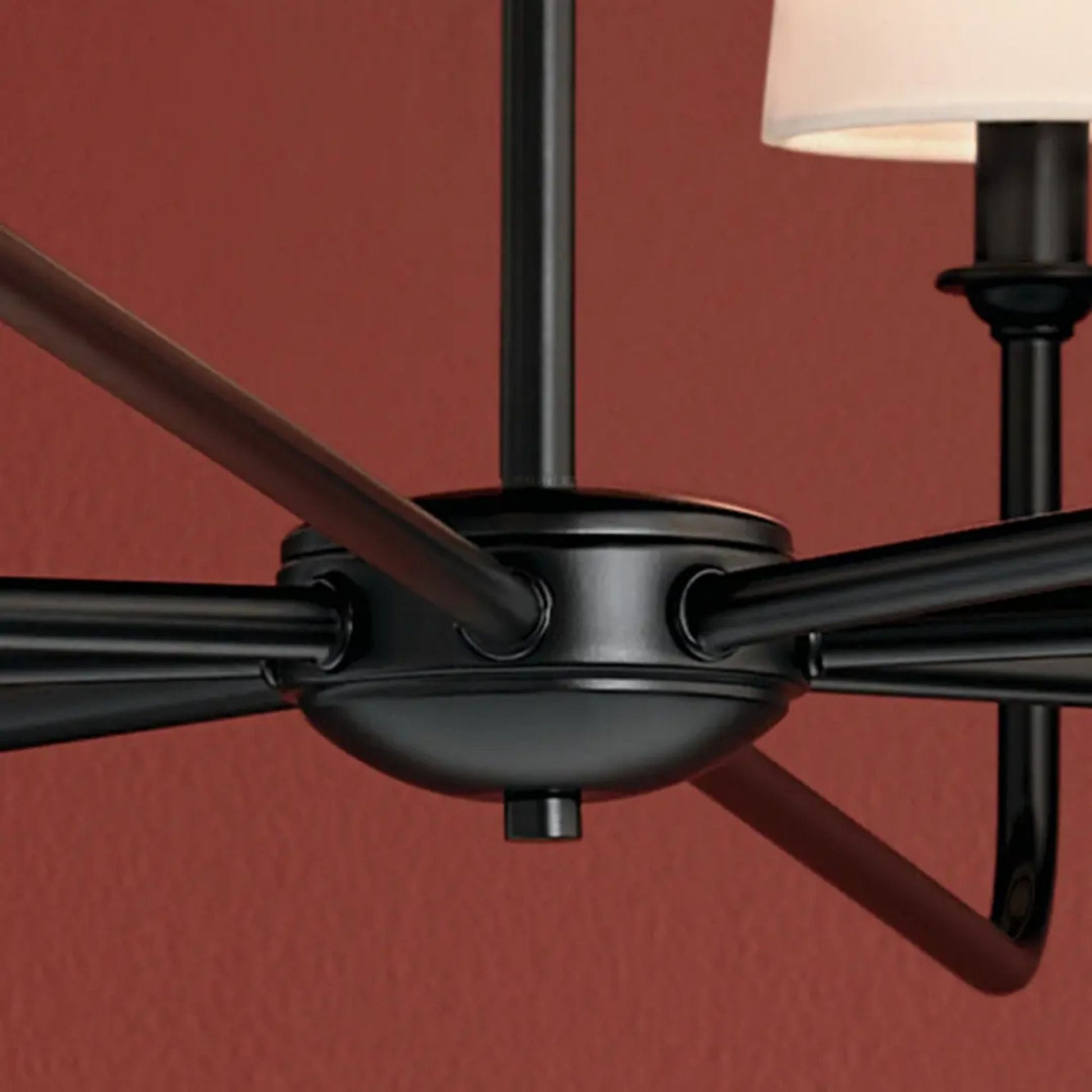 Kichler Lighting - Pallas 52" 8-Light Chandelier, Black Finish | Bees Lighting