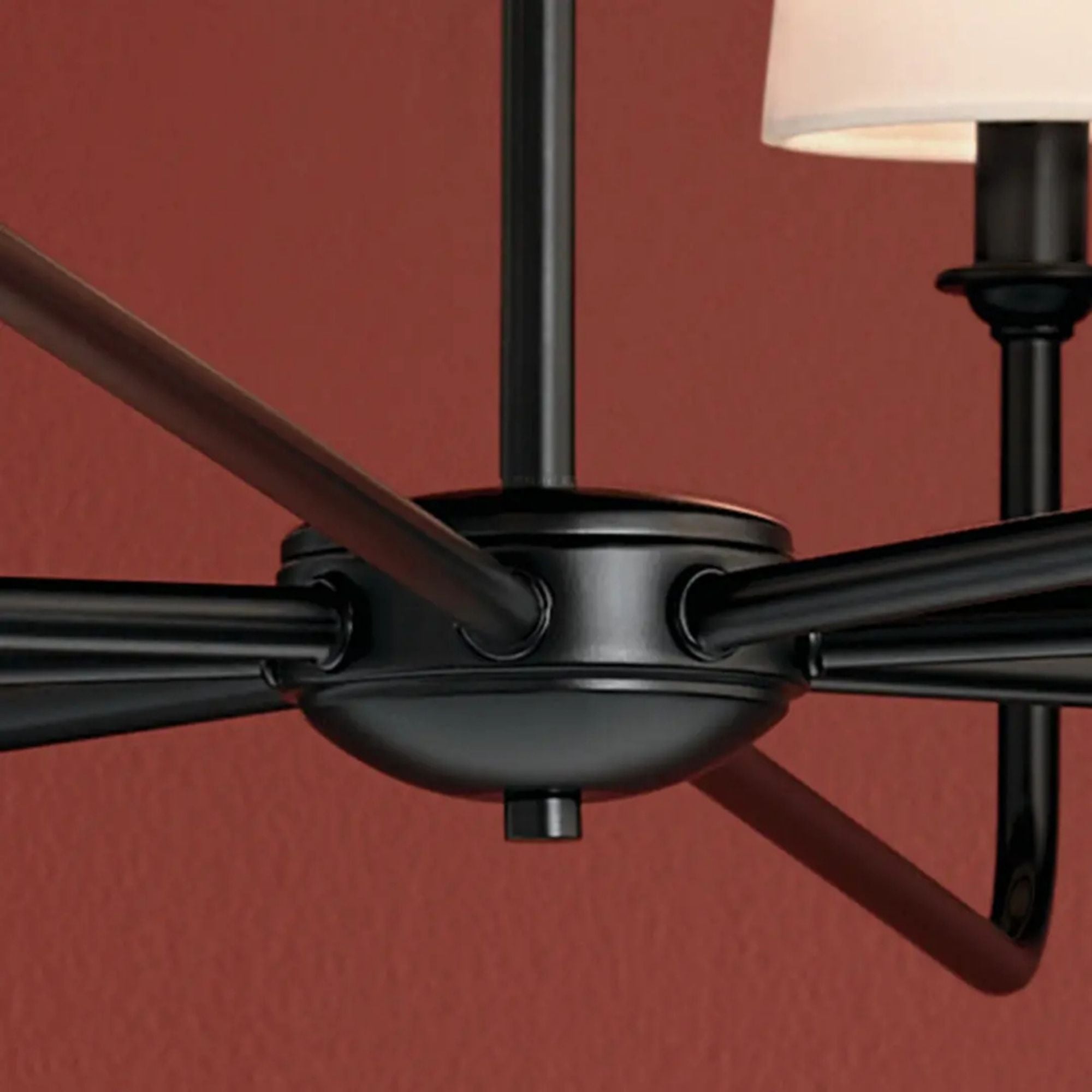 Kichler Lighting - Pallas 52" 8-Light Chandelier, Black Finish | Bees Lighting