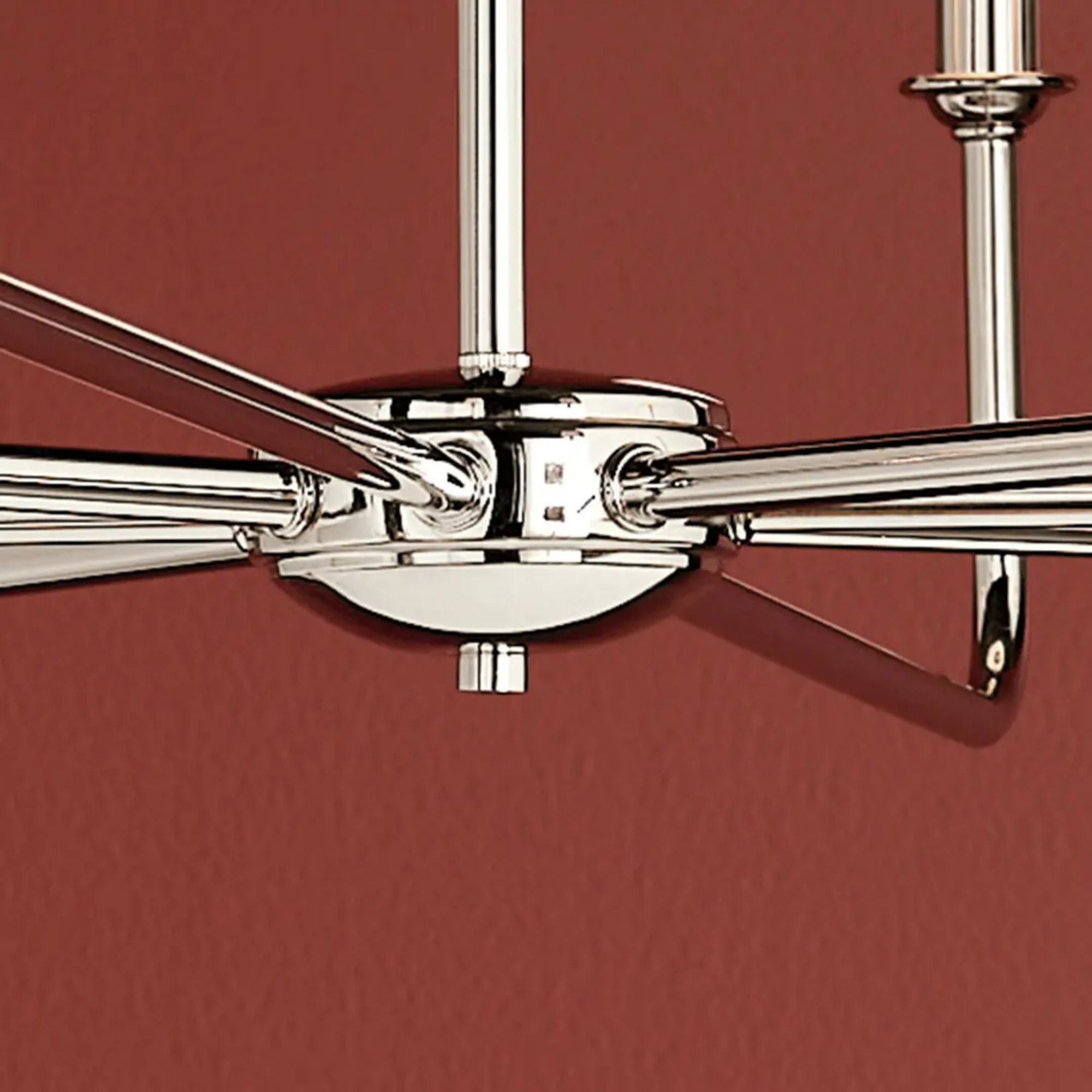 Kichler Lighting - Pallas 52" 8-Light Chandelier, Polished Nickel Finish | Bees Lighting