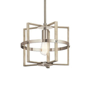 Peyton 12" Pendant, White Washed Wood Finish