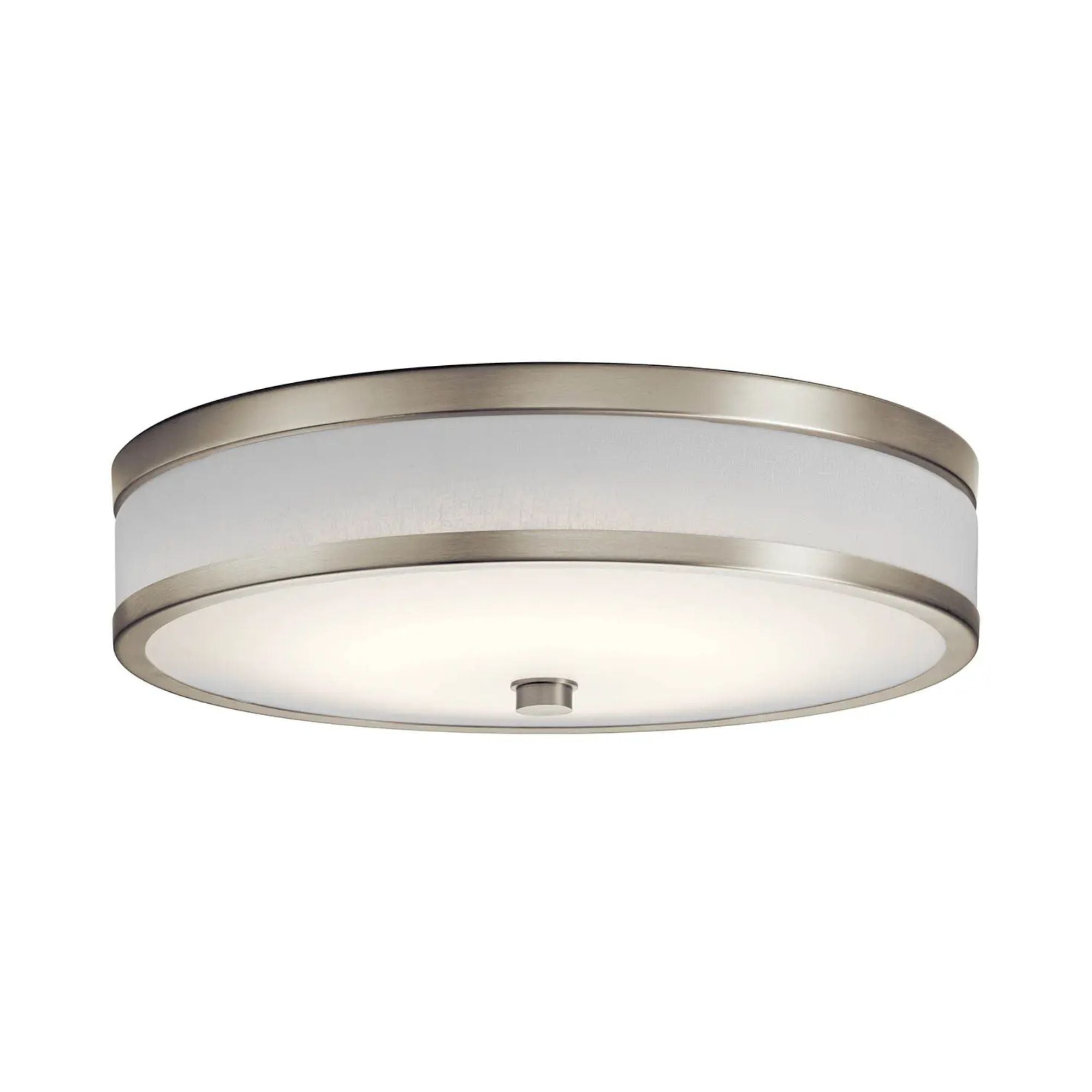 Pira 15" LED Flush Mount, Brushed Nickel Finish