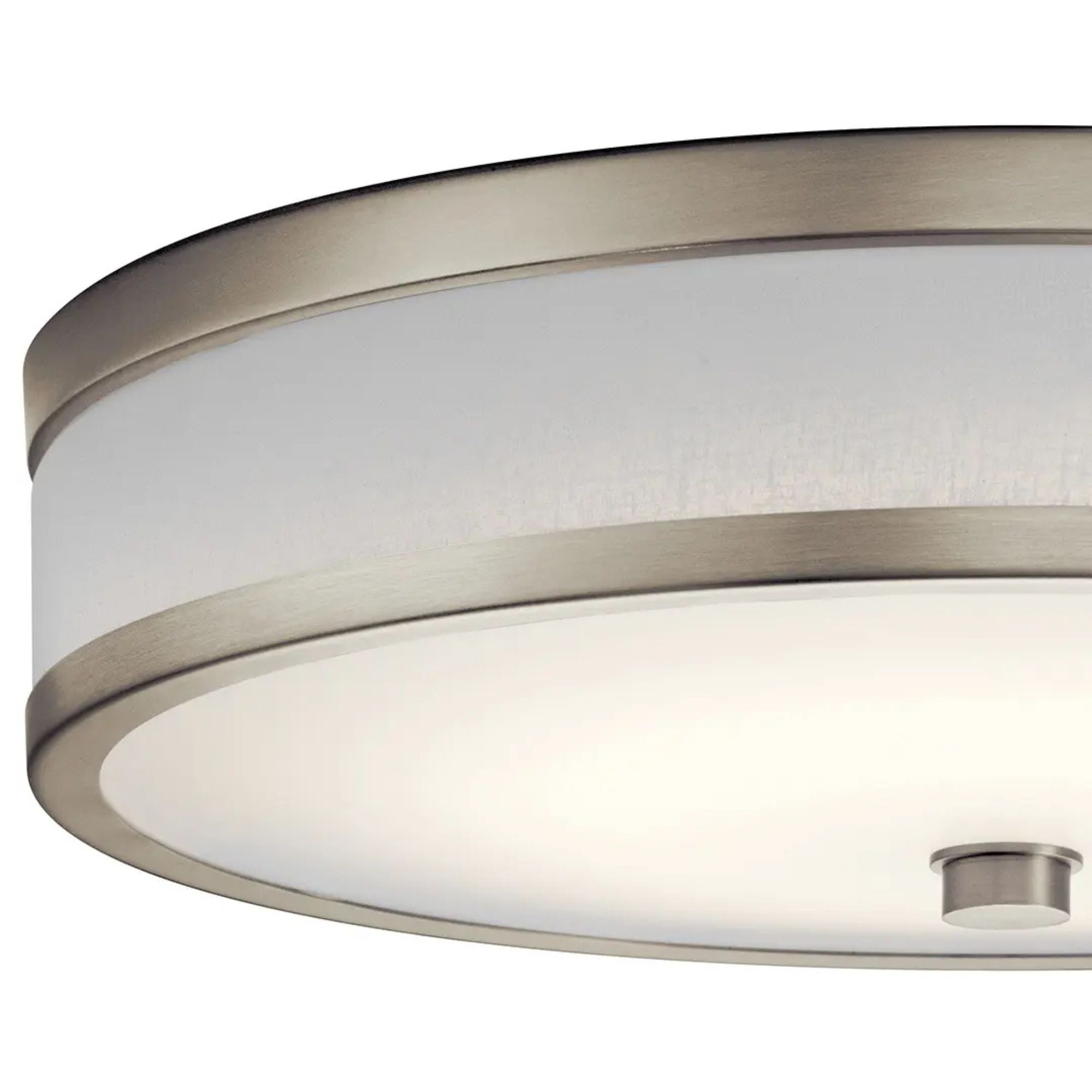 Pira 15" LED Flush Mount, Brushed Nickel Finish